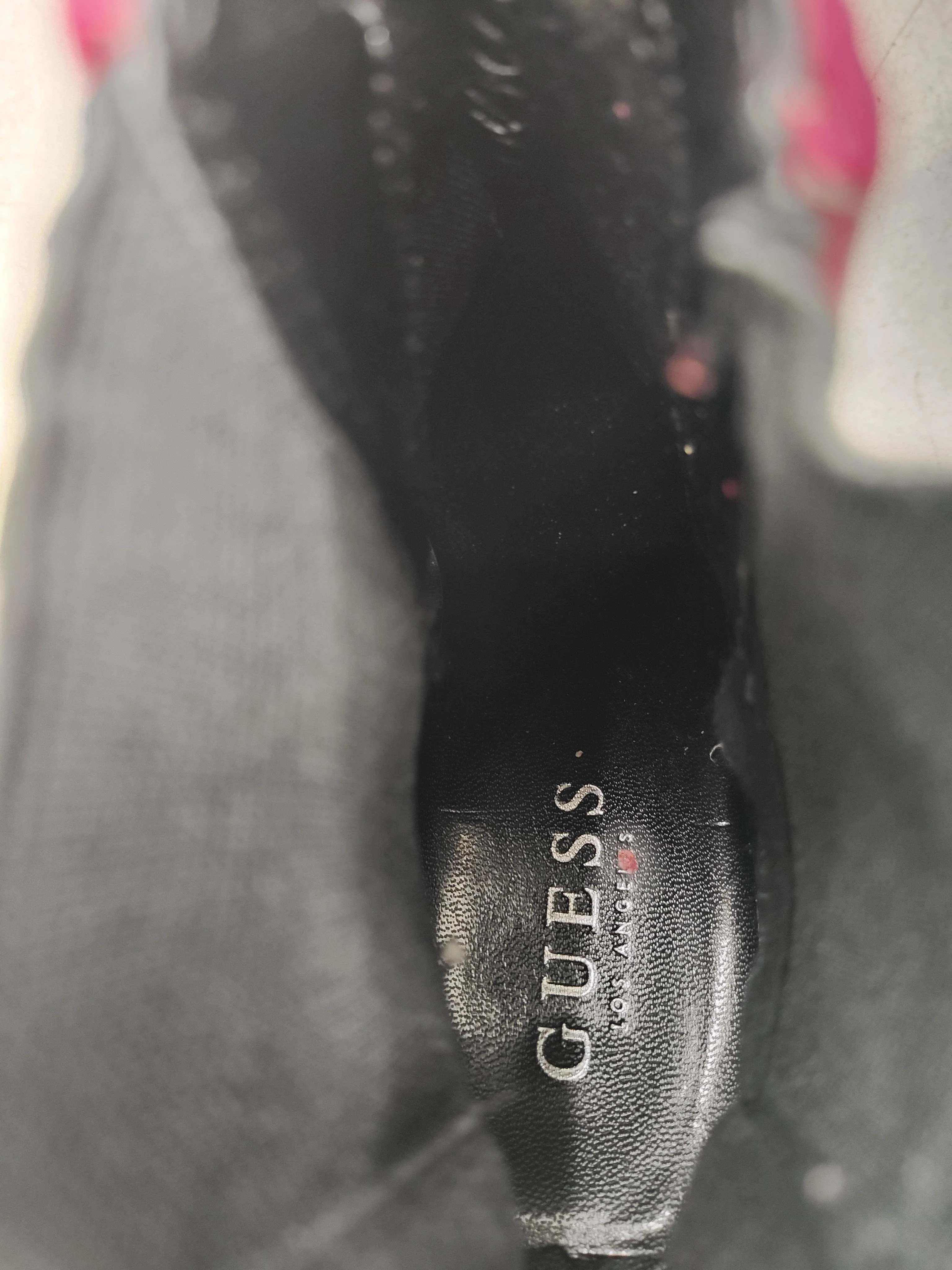 Guess Women's Boots UK 4.5 Red Graphic 100% Faux Leather Chelsea - Image 6