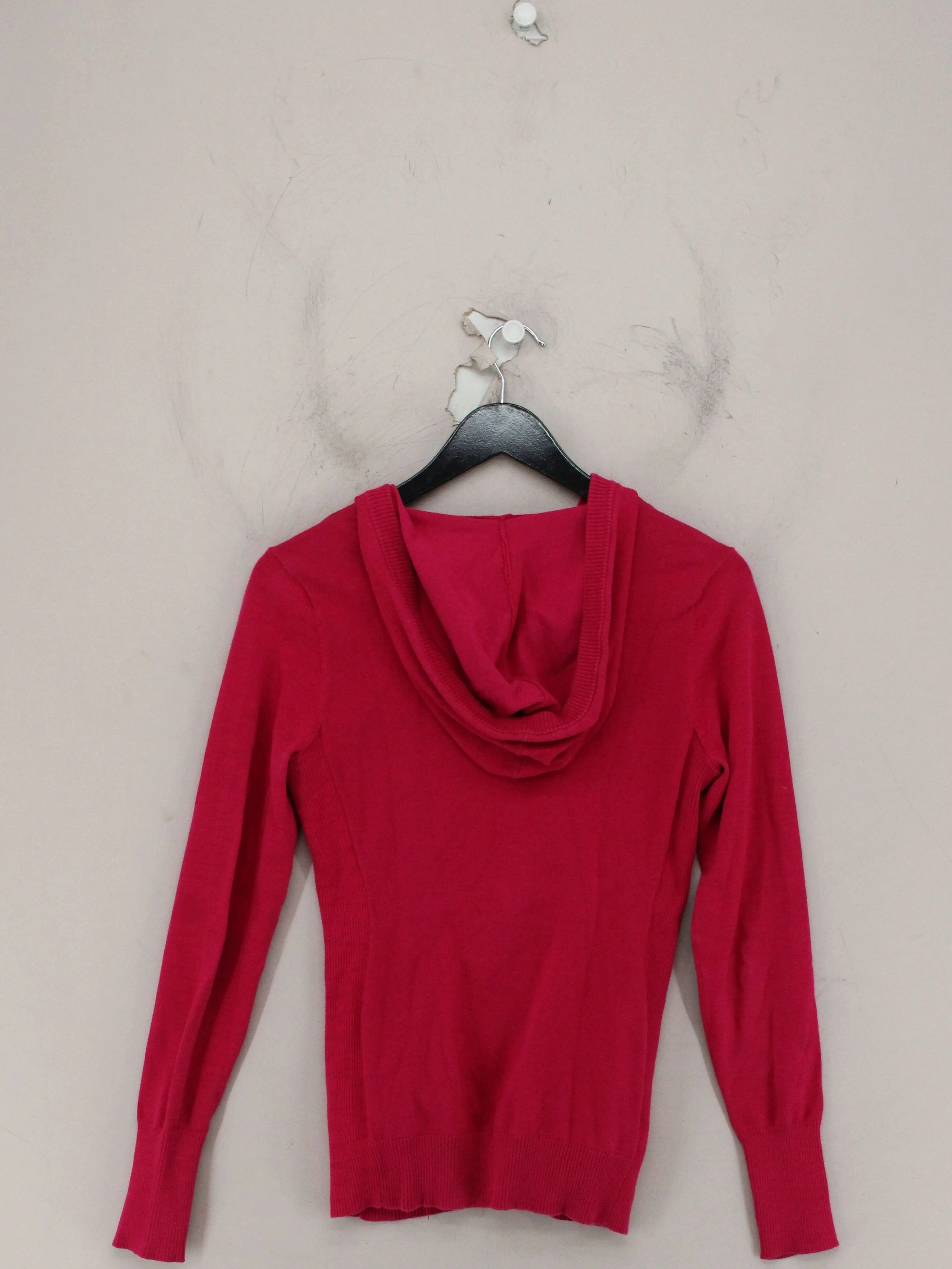 Guess Women's Hoodie M Red 100% Nylon Pullover - Image 2