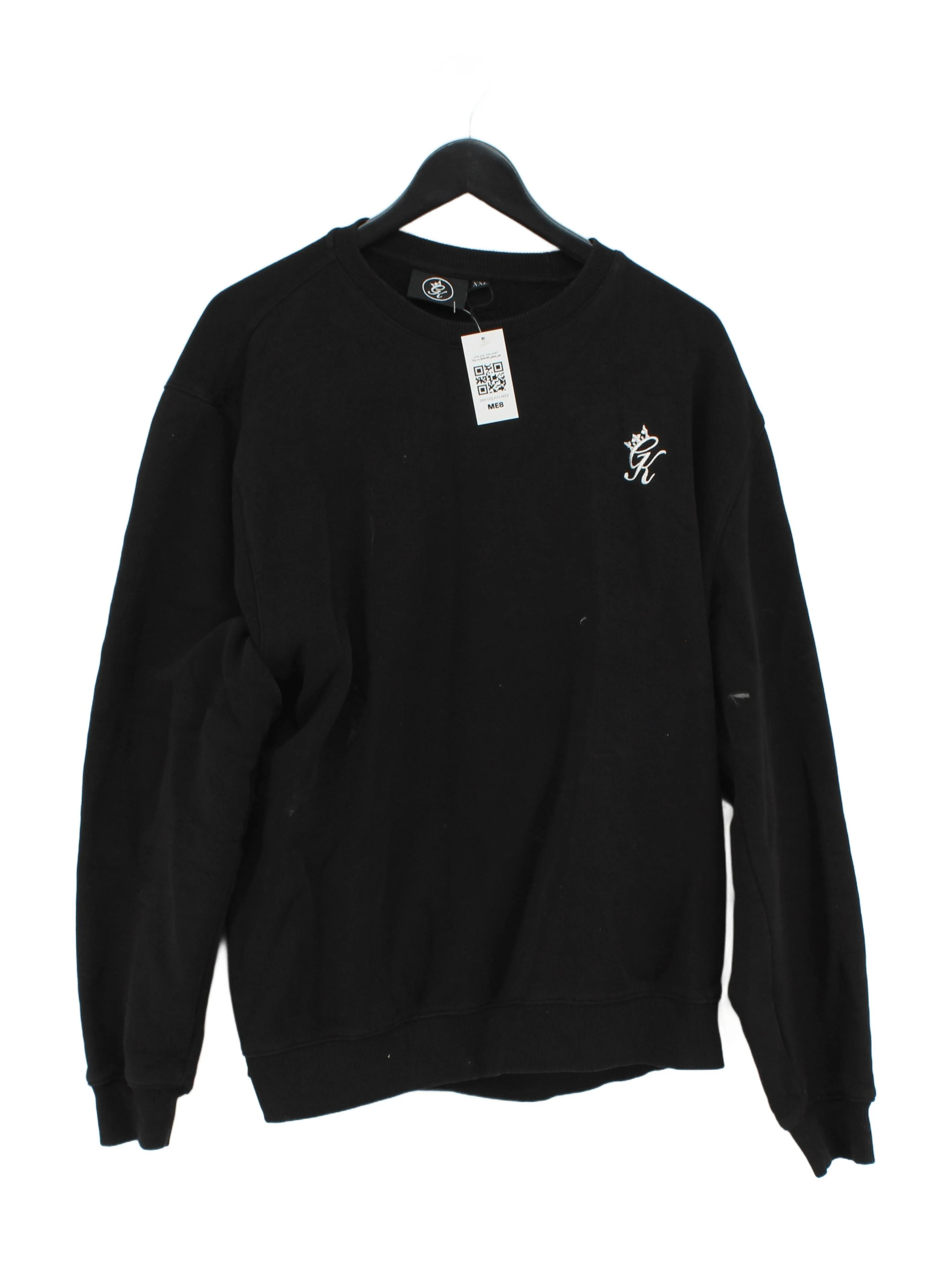 Gym King Men's Hoodie XXL Black Cotton with Polyester Pullover