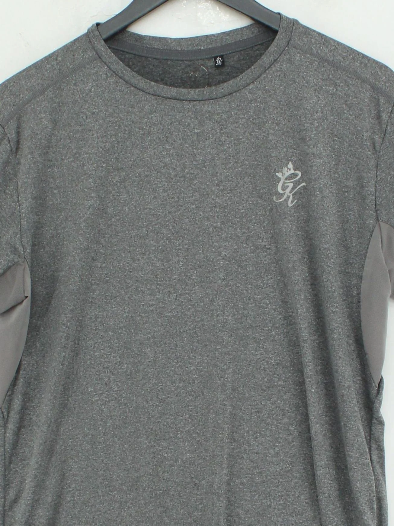 Gym King Men's T-Shirt M Grey Graphic 100% Polyester Crew Neck Basic - Image 3