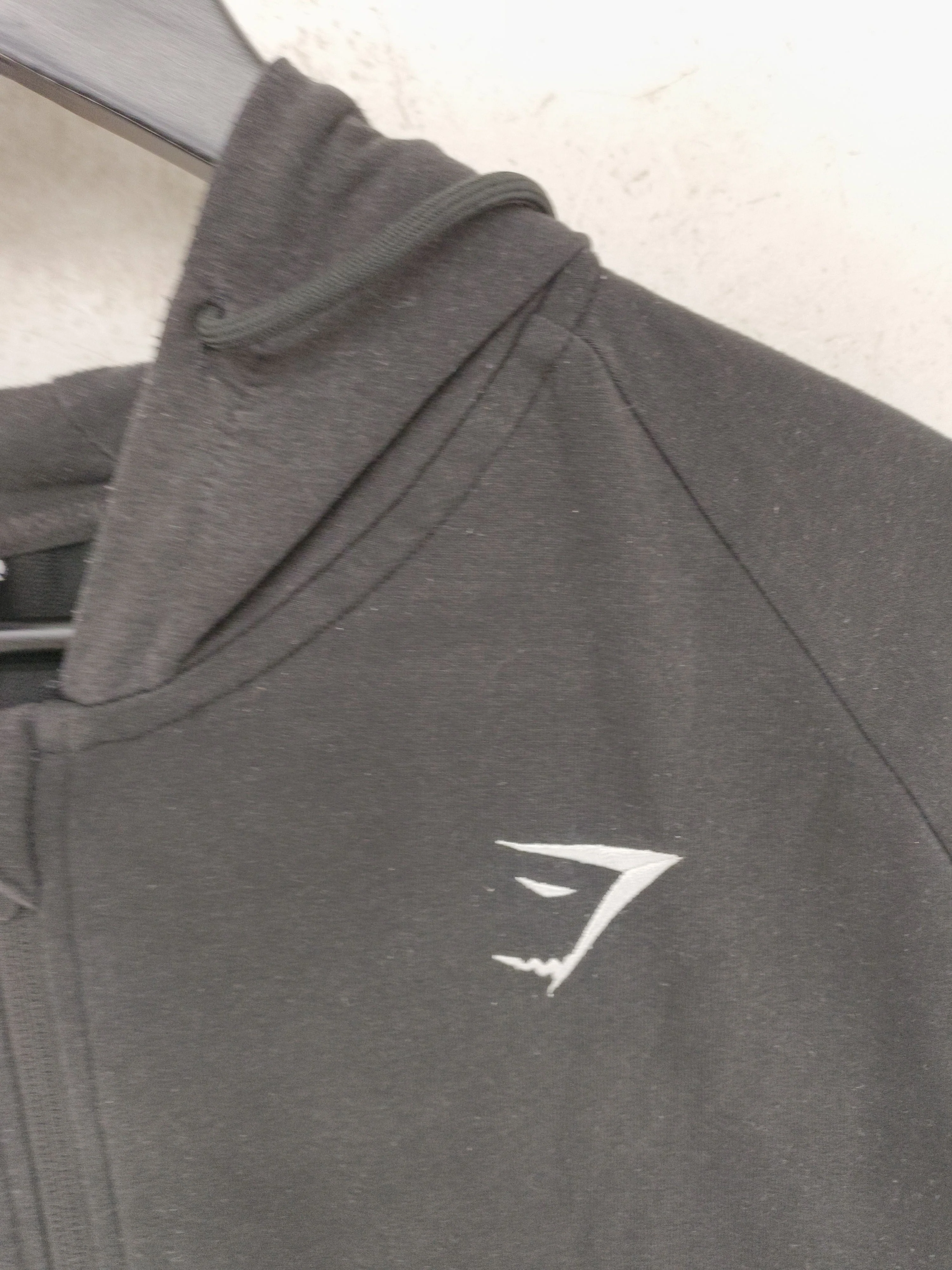 Gymshark Men's Hoodie XXXL Black Polyester with Cotton, Elastane Full Zip - Image 5