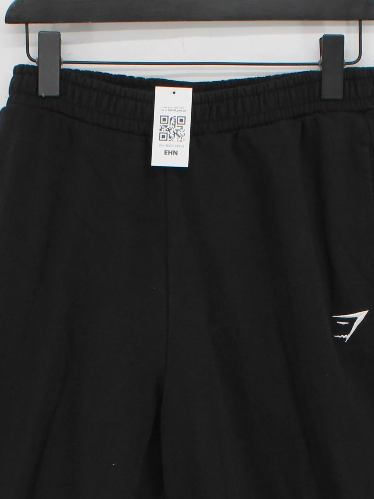 Gymshark Men's Sports Bottoms L Black Cotton with Polyester Sweatpants - Image 3