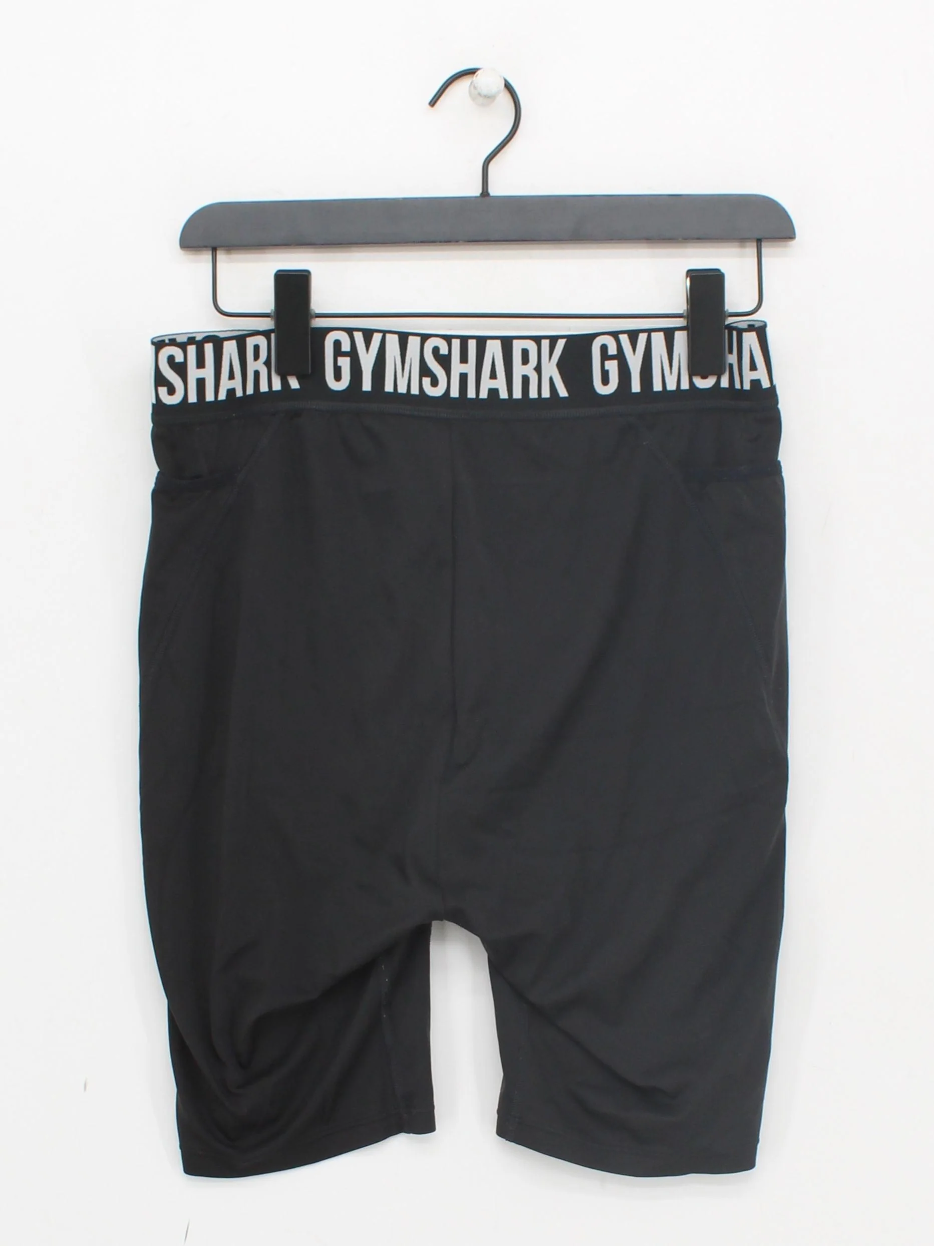 Gymshark Men's Sports Bottoms L Black Polyester with Elastane Sweatpants - Image 2