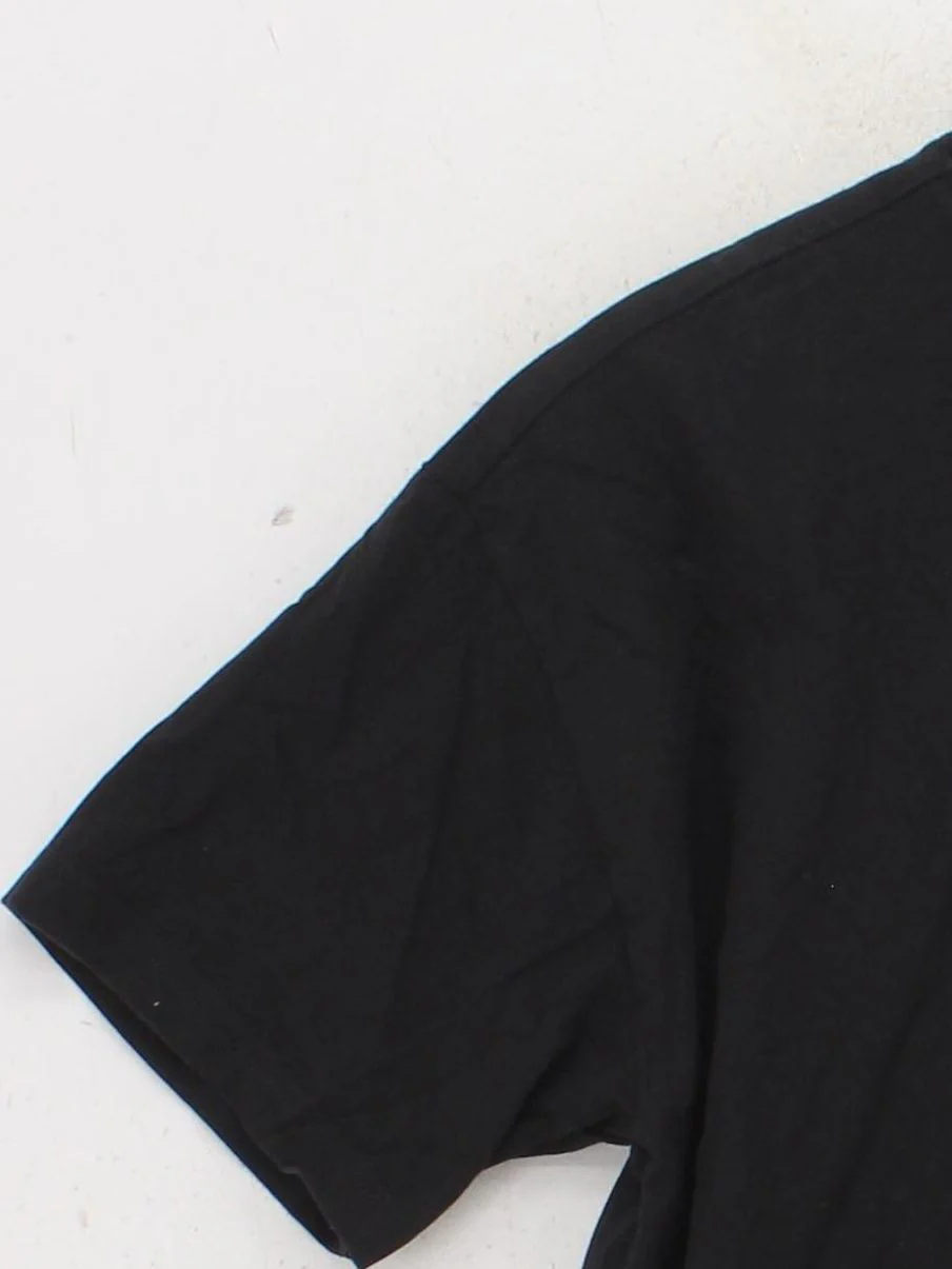 Gymshark Men's T-Shirt S Black Graphic 100% Cotton Round Neck Basic - Image 4