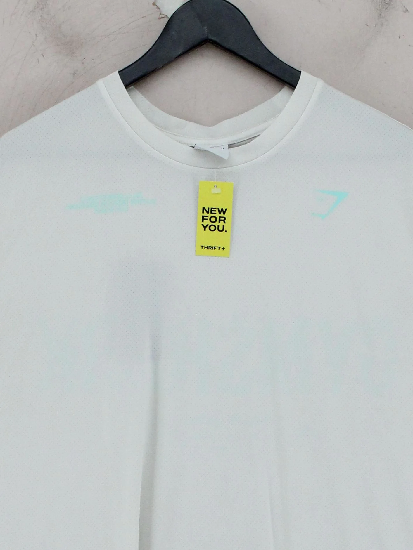 Gymshark Men's T-Shirt XL White 100% Polyester Basic - Image 3