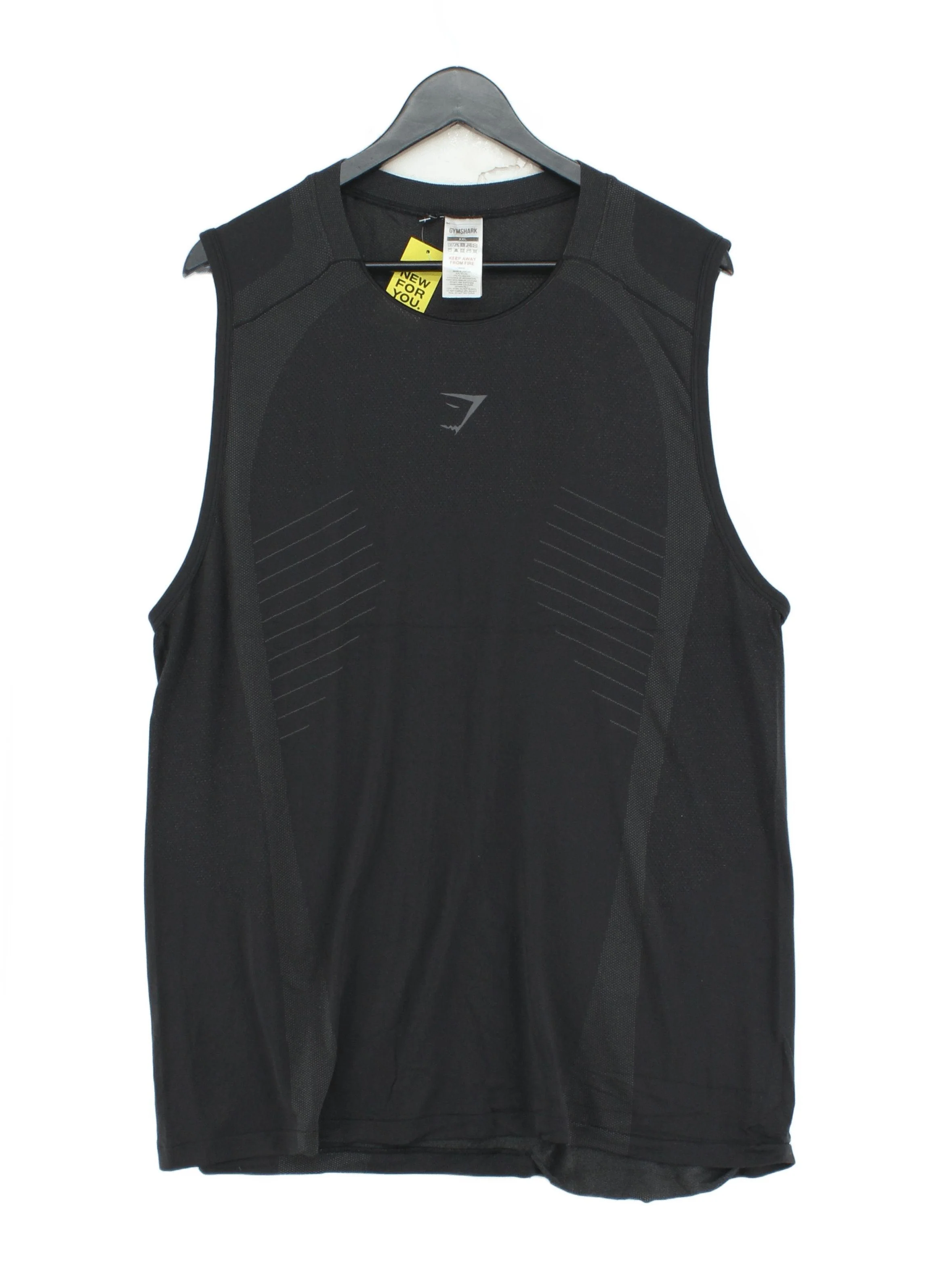 Gymshark Men's T-Shirt XXL Black Nylon with Polyester Basic