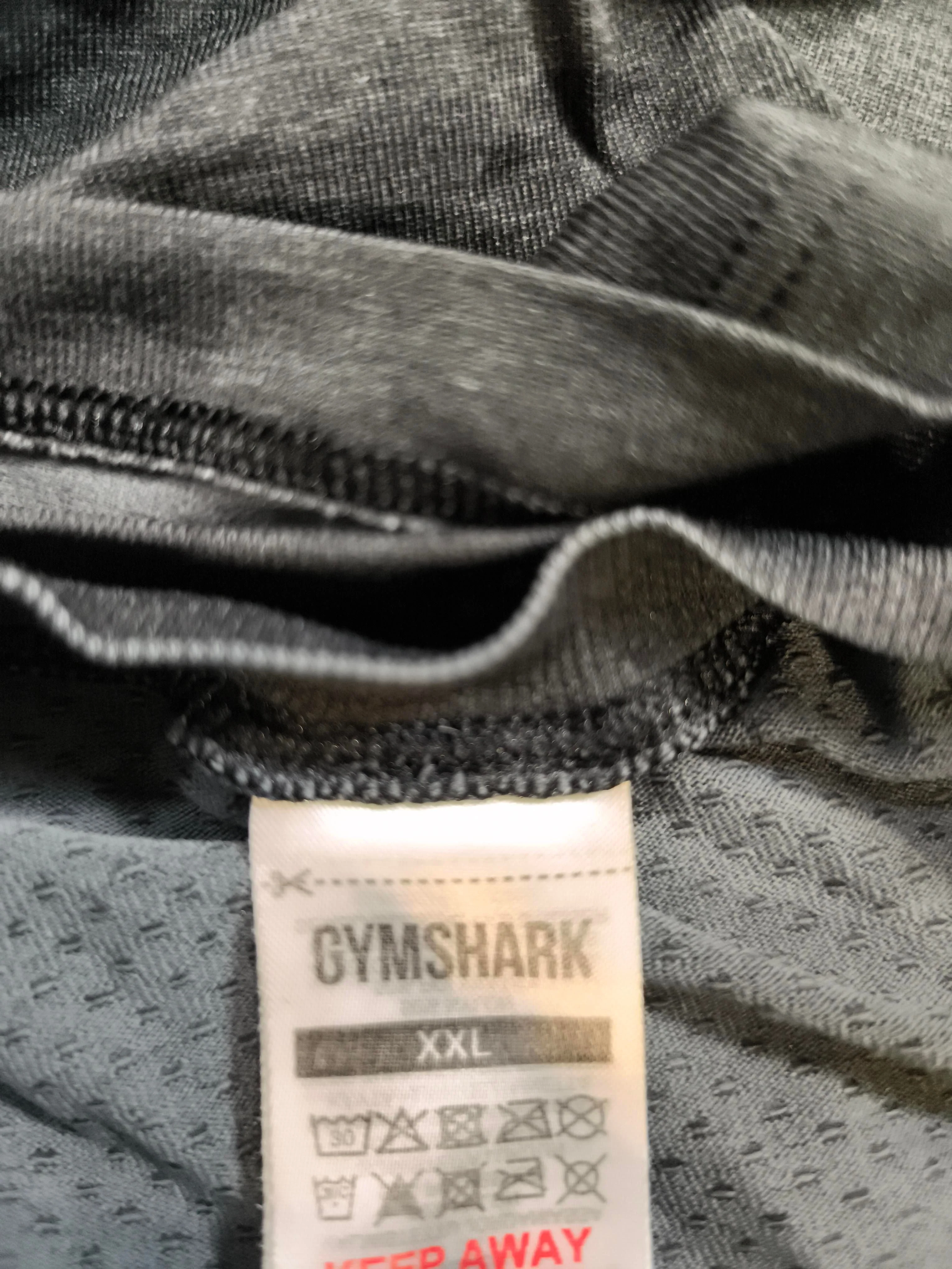 Gymshark Men's T-Shirt XXL Black Nylon with Polyester Round Neck Basic - Image 5