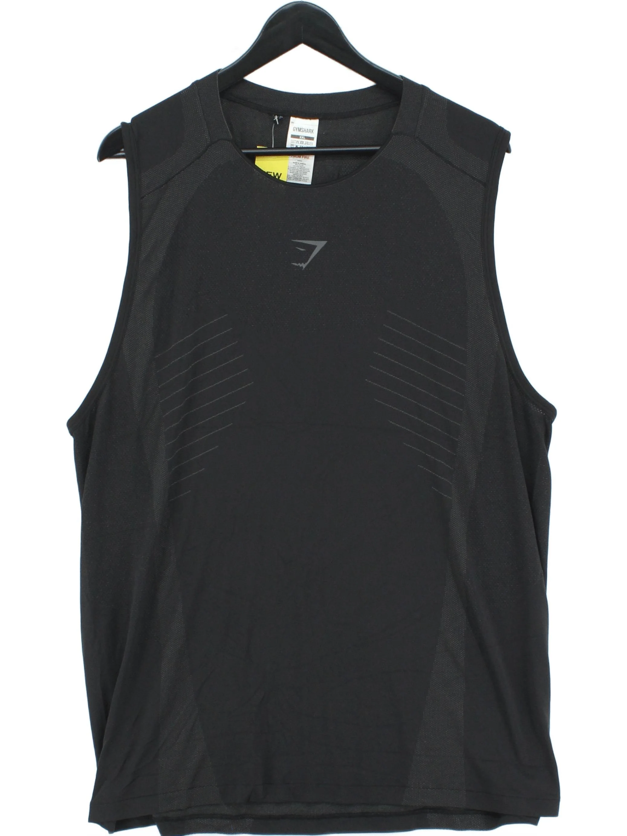 Gymshark Men's T-Shirt XXL Black Polyester with Nylon Basic