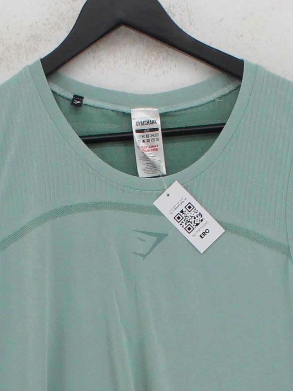 Gymshark Men's T-Shirt XXL Green Nylon with Polyester Basic - Image 3