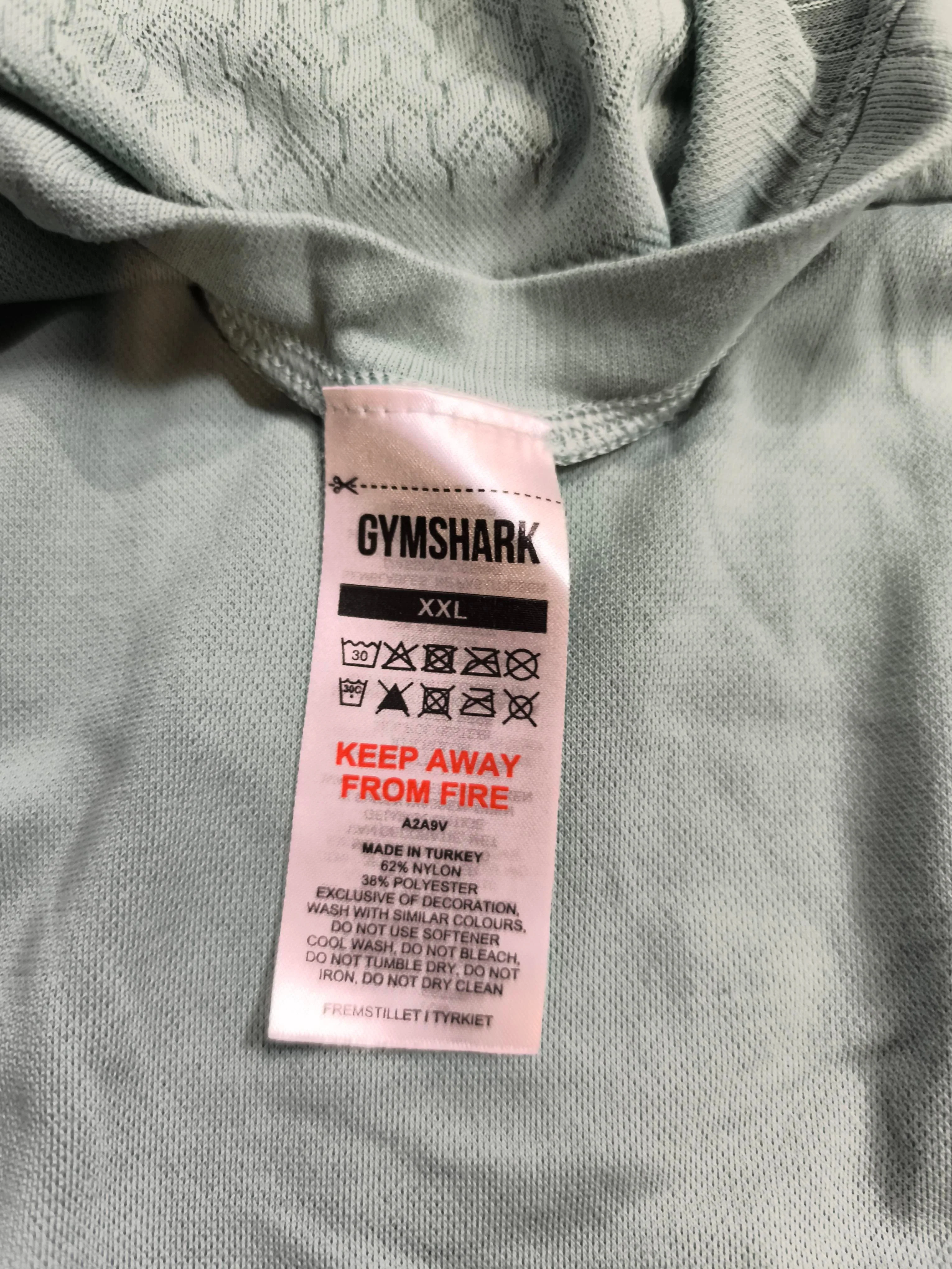 Gymshark Men's T-Shirt XXL Green Nylon with Polyester Basic - Image 6