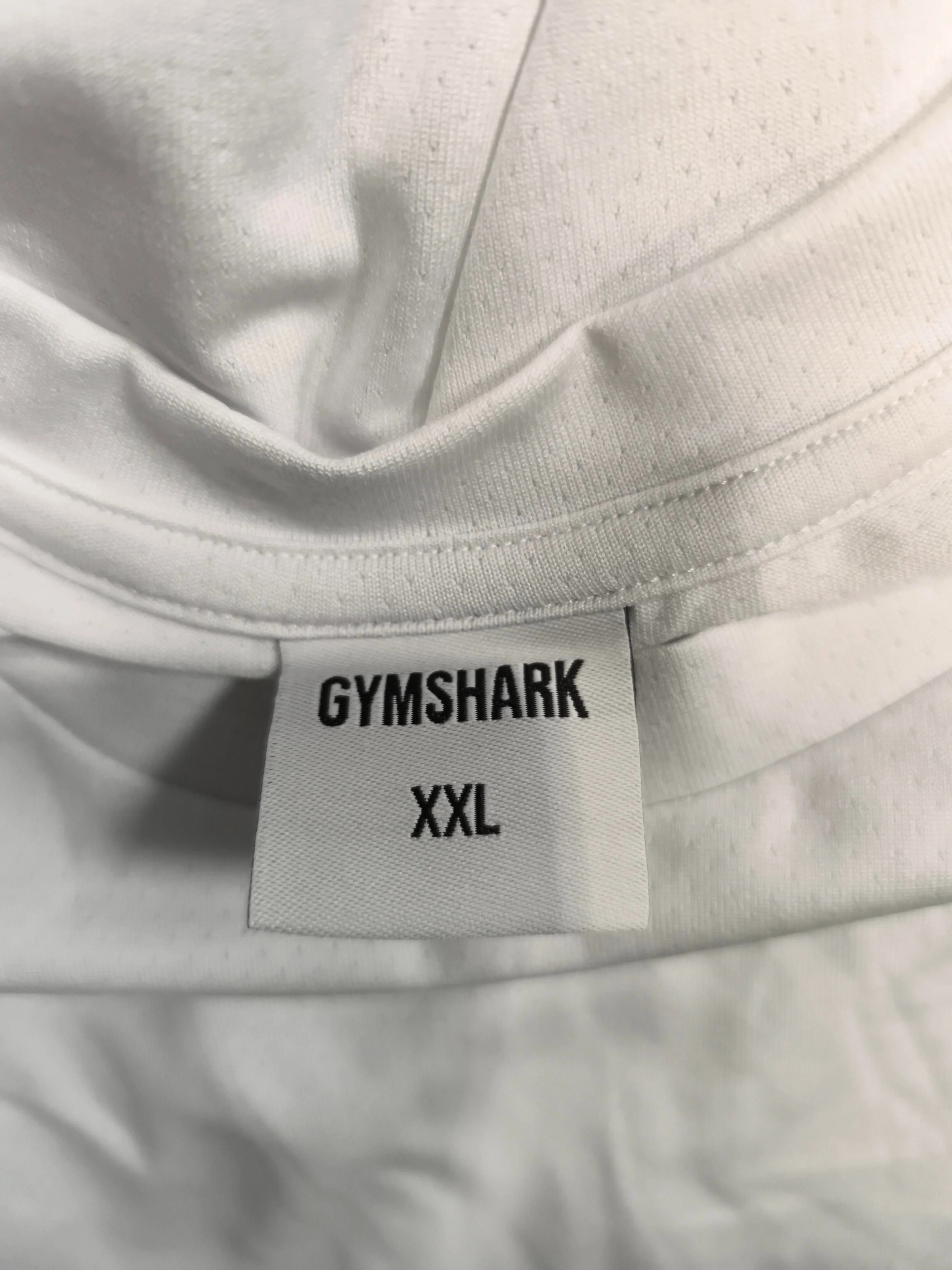 Gymshark Men's T-Shirt XXL White 100% Polyester Basic - Image 6