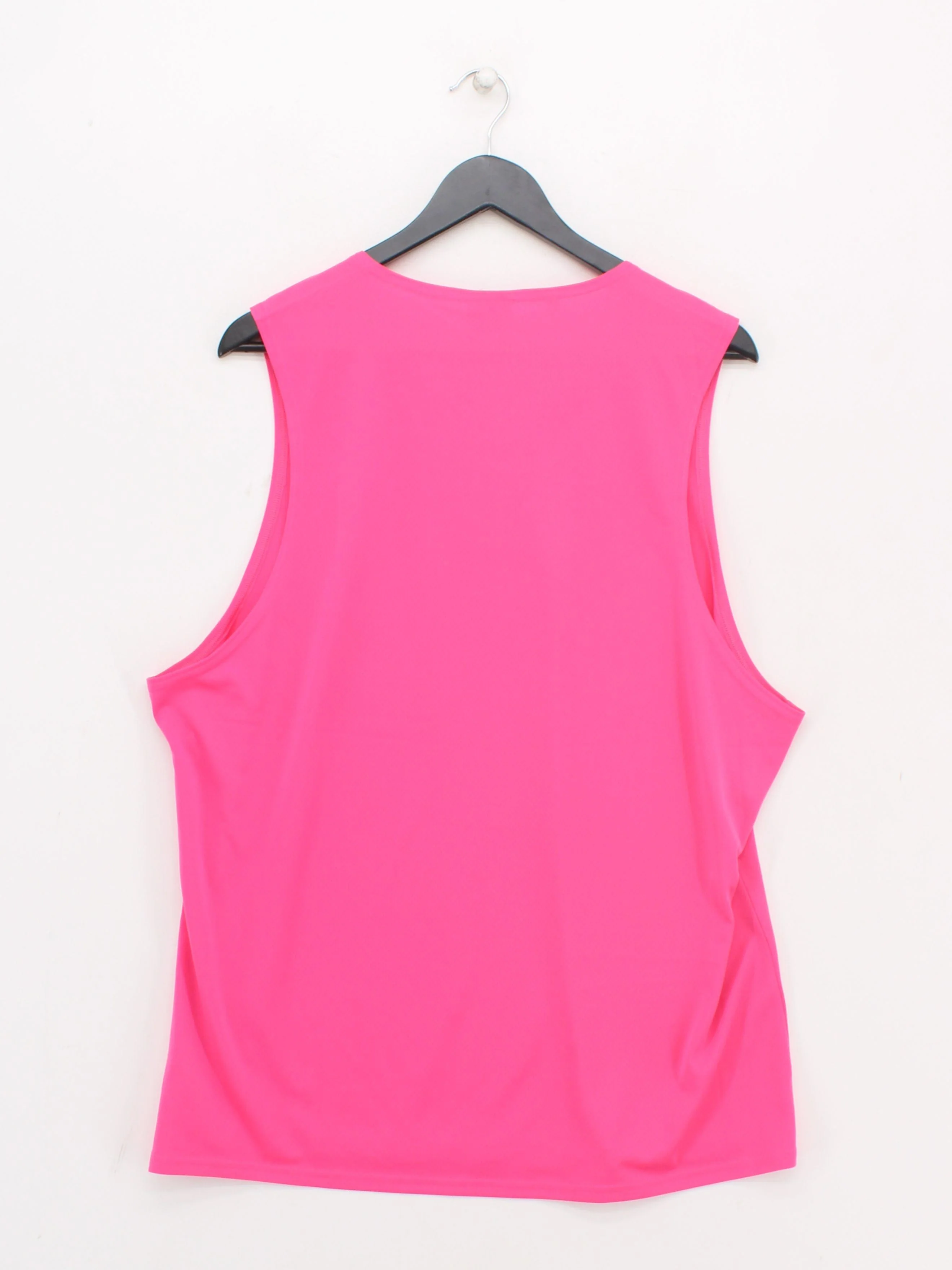 Gymshark Men's T-Shirt XXXL Pink 100% Polyester Sleeveless Round Neck Basic - Image 2