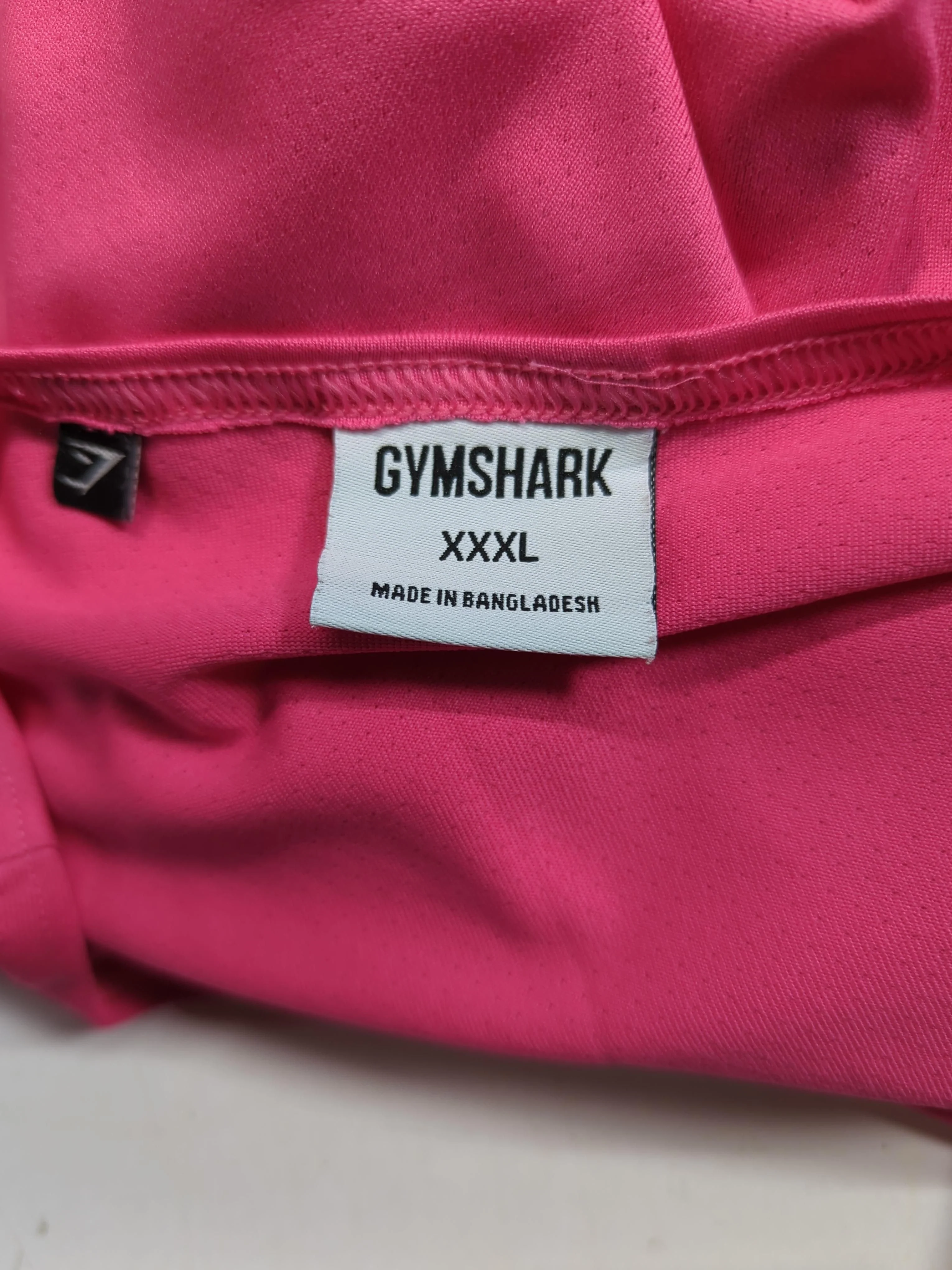Gymshark Men's T-Shirt XXXL Pink 100% Polyester Sleeveless Round Neck Basic - Image 5