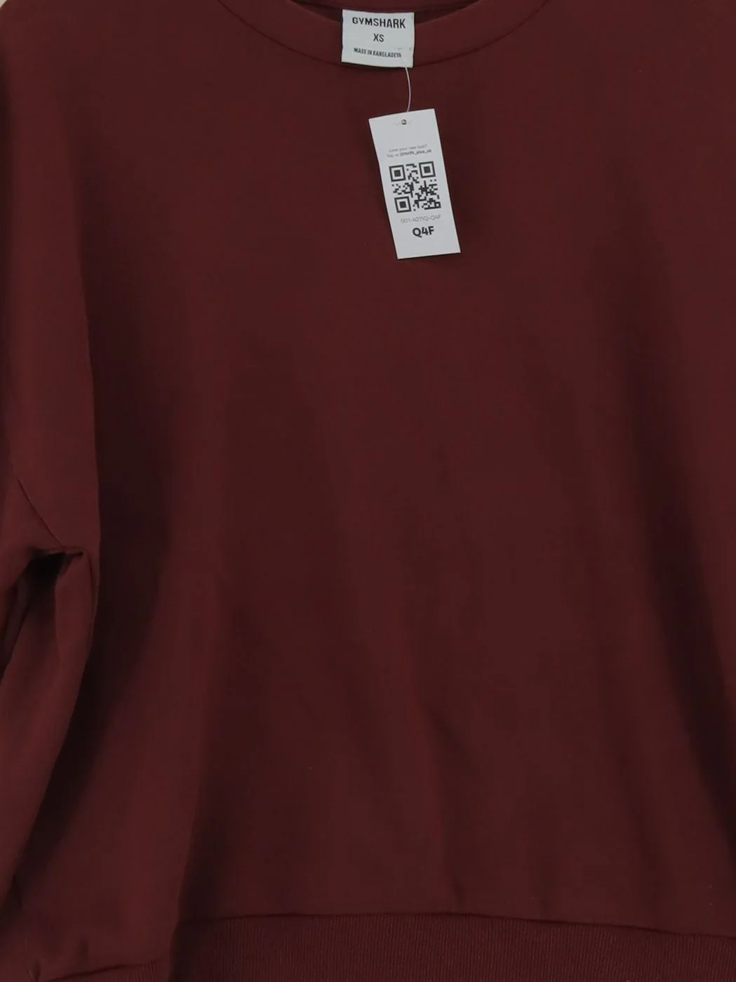 Gymshark Women's Hoodie XS Red Cotton with Polyester, Elastane Pullover - Image 3