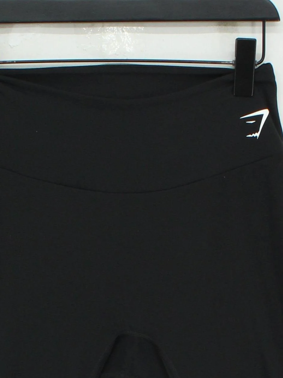 Gymshark Women's Leggings M Black Polyester with Elastane Full length - Image 3