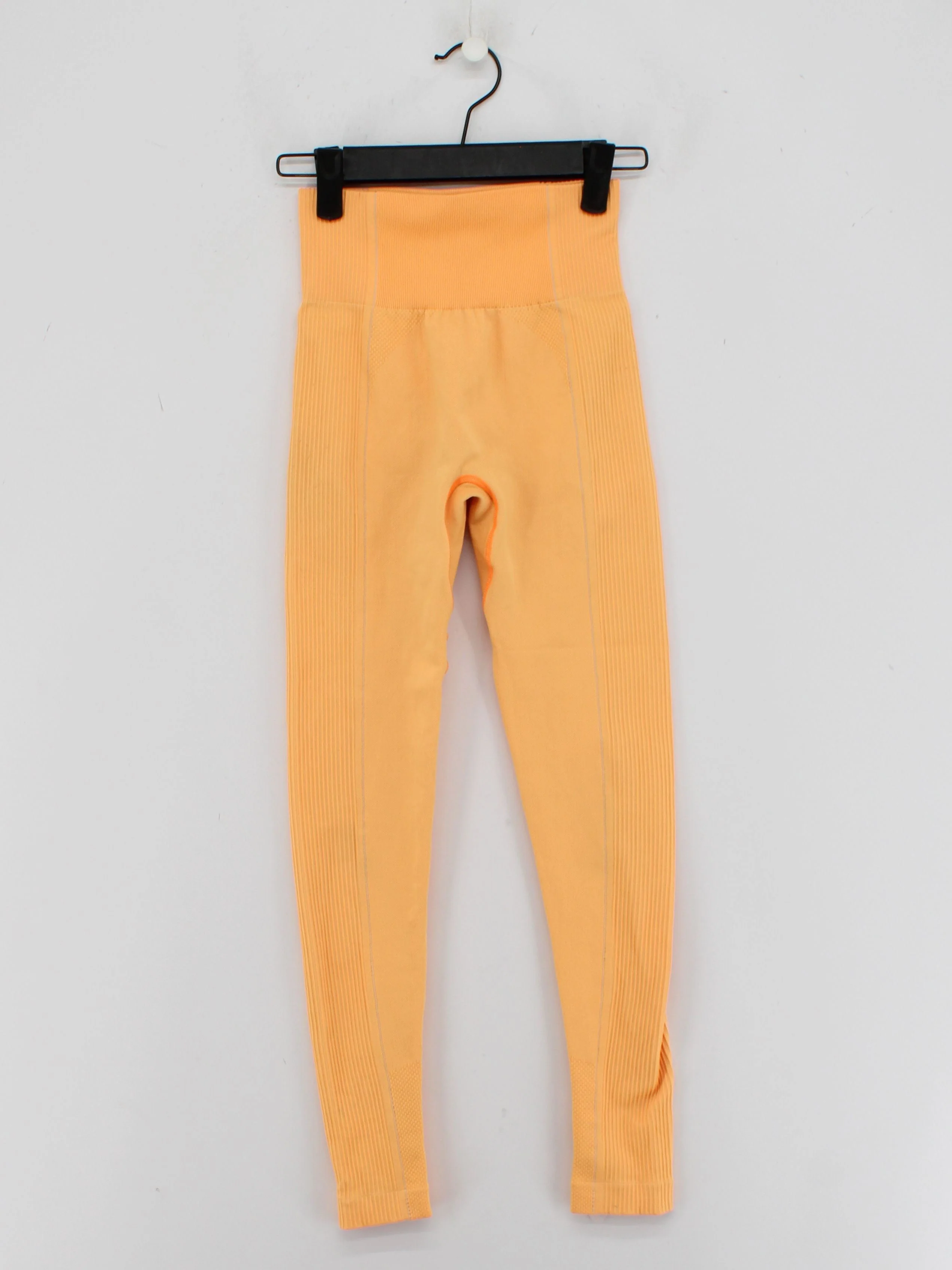 Gymshark Women's Leggings S Orange Polyester with Elastane Cropped - Image 2