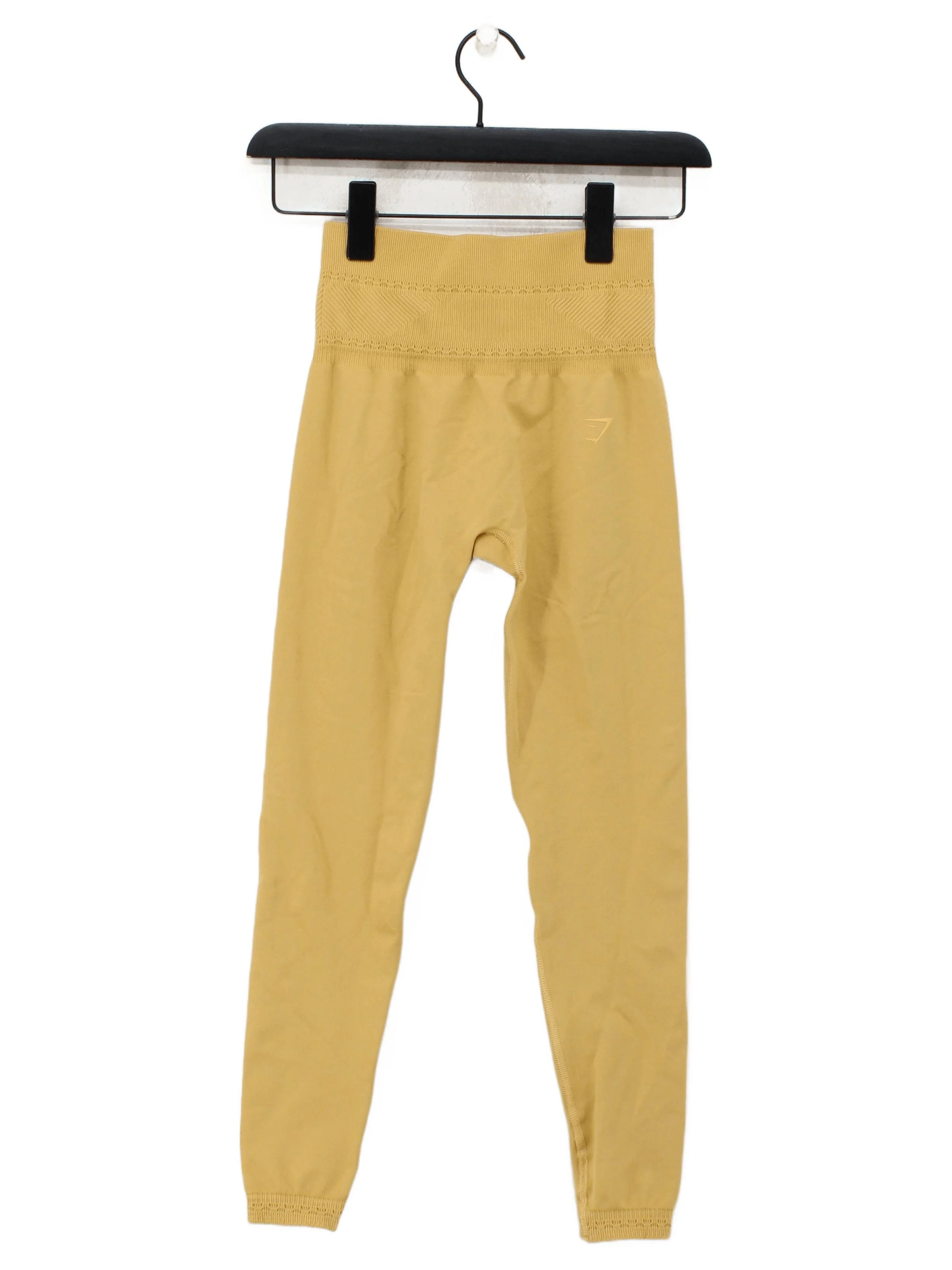 Gymshark Women's Leggings W 22 in Yellow Polyamide with Elastane Full length