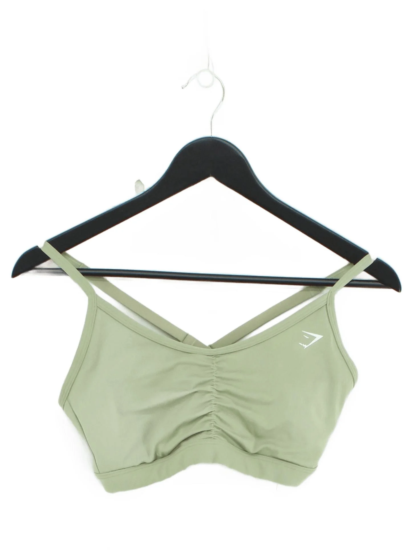 Gymshark Women's T-Shirt M Green Polyester with Elastane, Nylon Sleeveless Basic