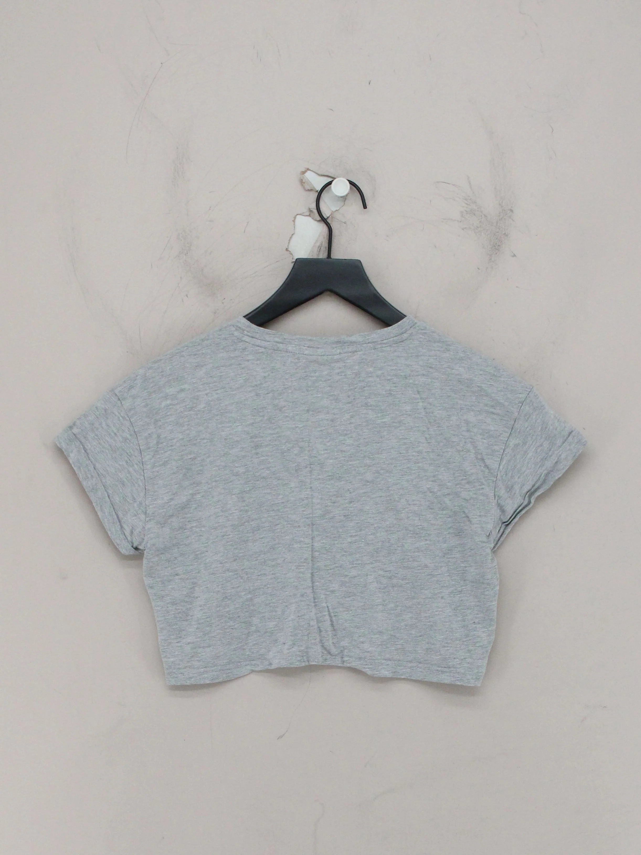 Gymshark Women's T-Shirt M Grey Cotton with Elastane, Viscose Basic - Image 2