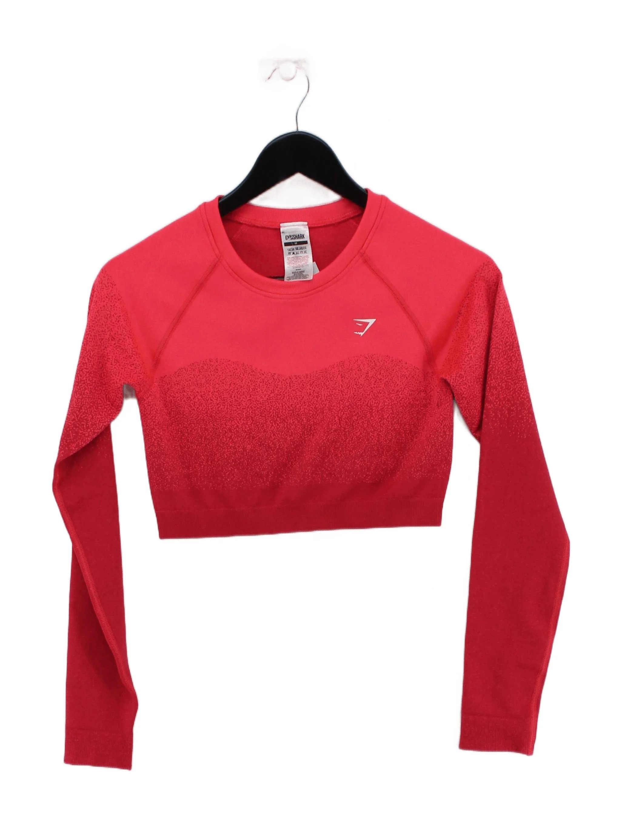 Gymshark Women's T-Shirt M Red Polyester with Nylon, Elastane Basic