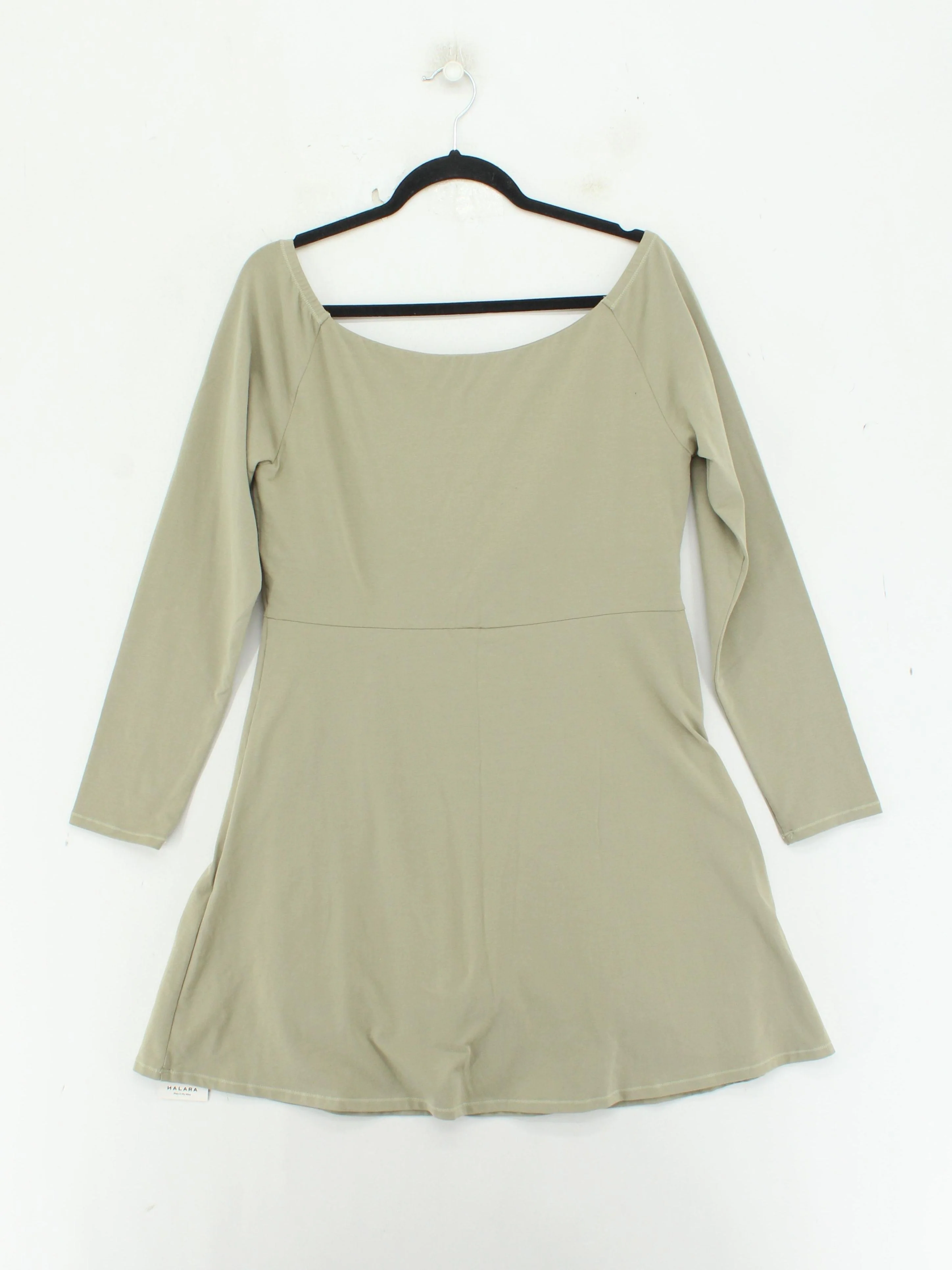 Halara Skater Mini Dress XL in Green - Image 2