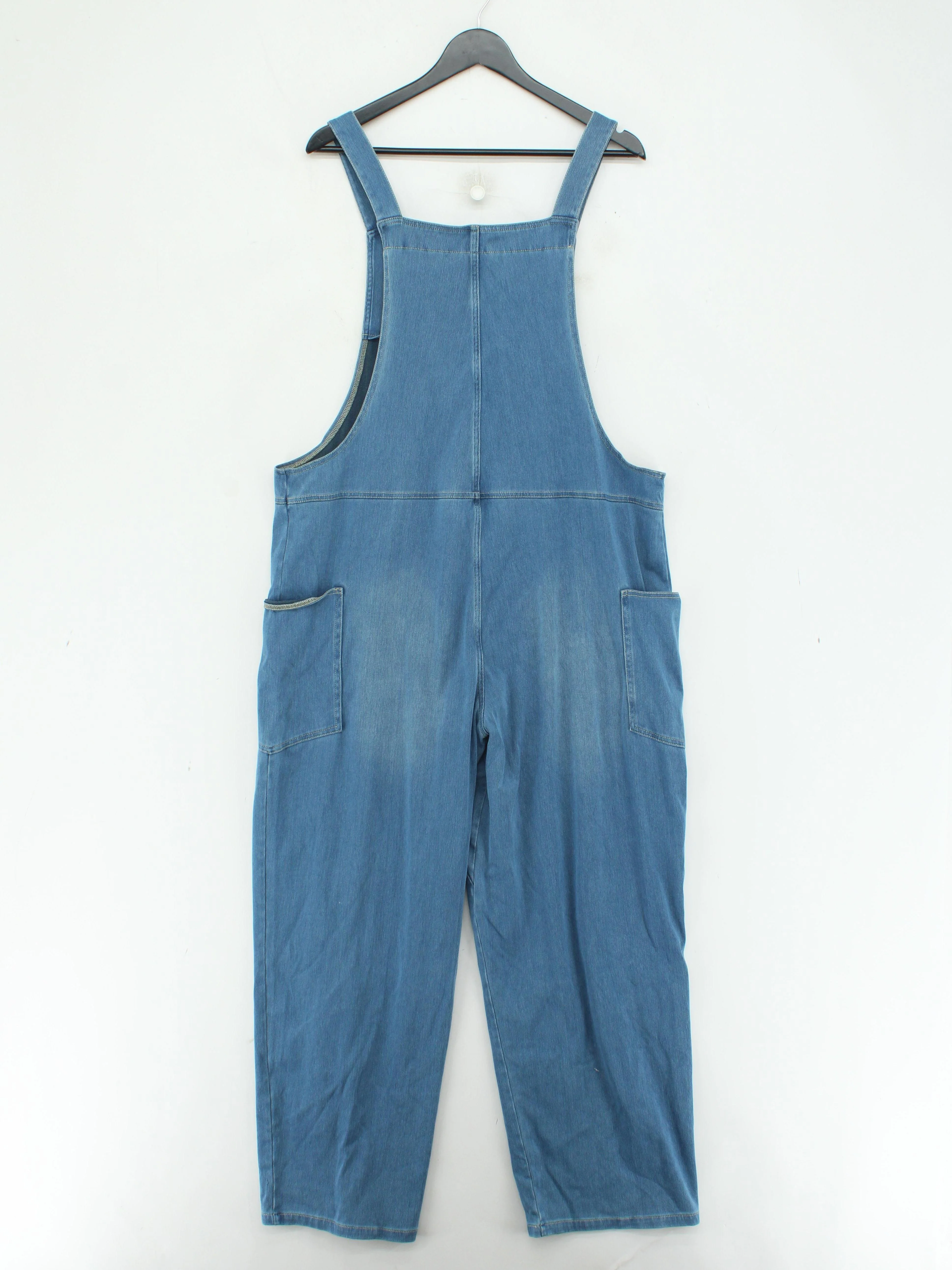 Halara Women's Jumpsuit XL Blue 100% Cotton Wide-Leg Jumpsuit - Image 2