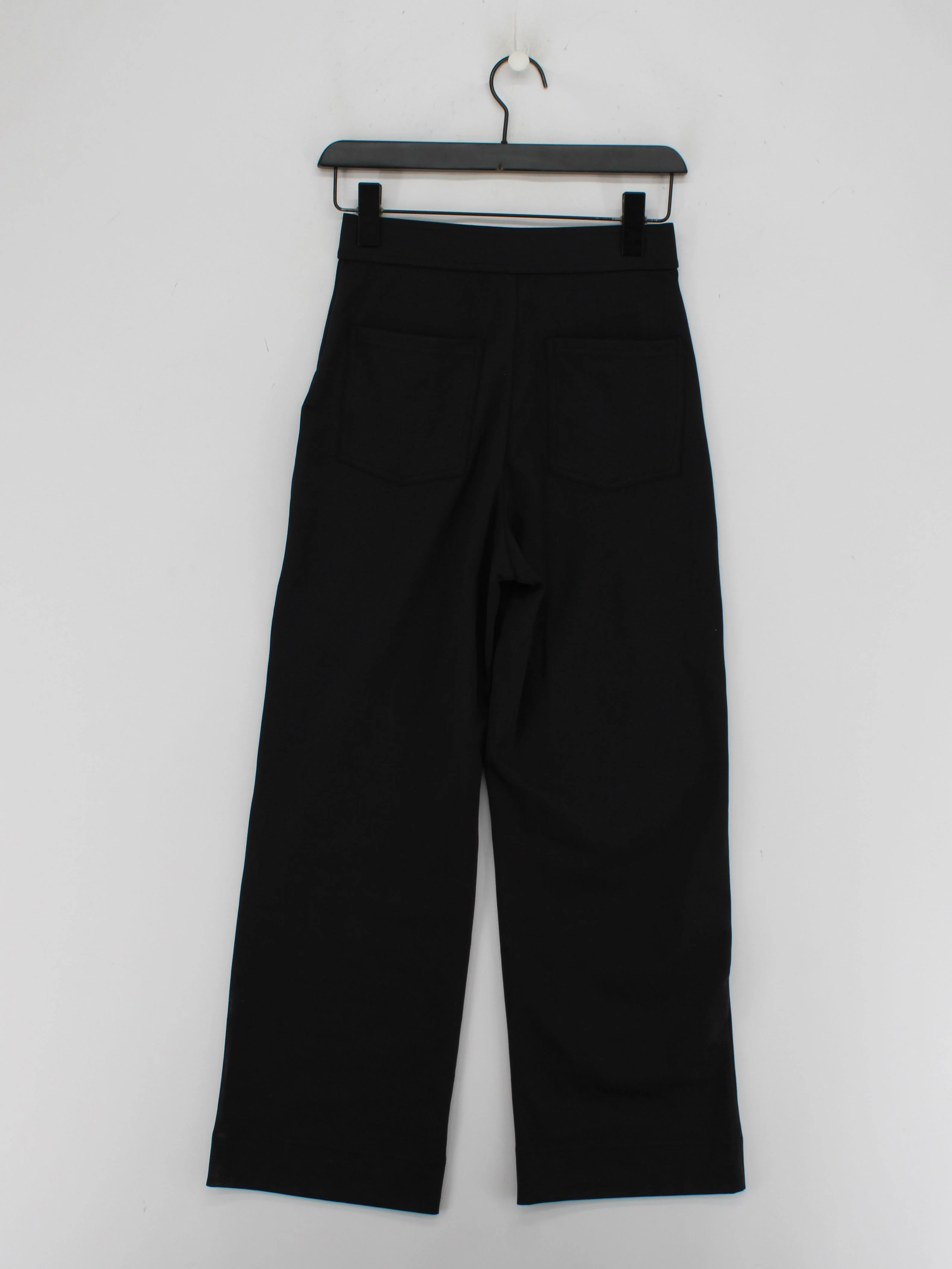Halara Women's Trousers S Black Polyester with Elastane Wide-Leg Cropped - Image 2