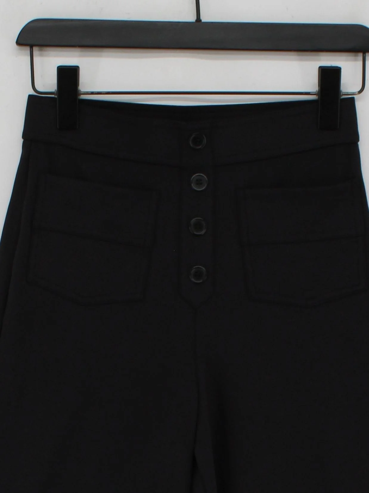 Halara Women's Trousers S Black Polyester with Elastane Wide-Leg Cropped - Image 3