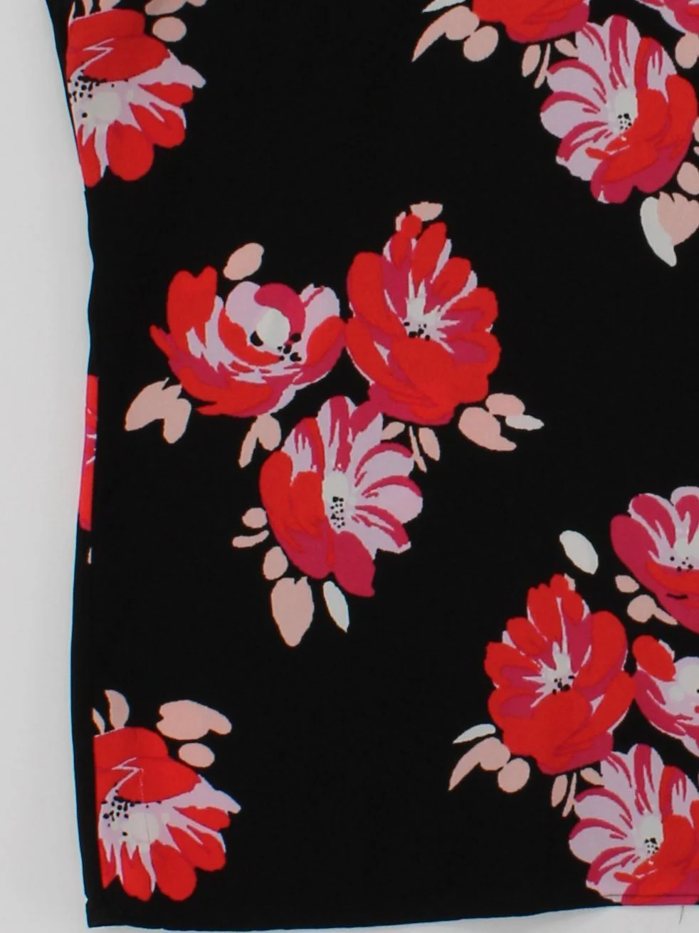 Halogen Women's Top S Black Floral 100% Polyester Sleeveless Round Neck Basic - Image 4