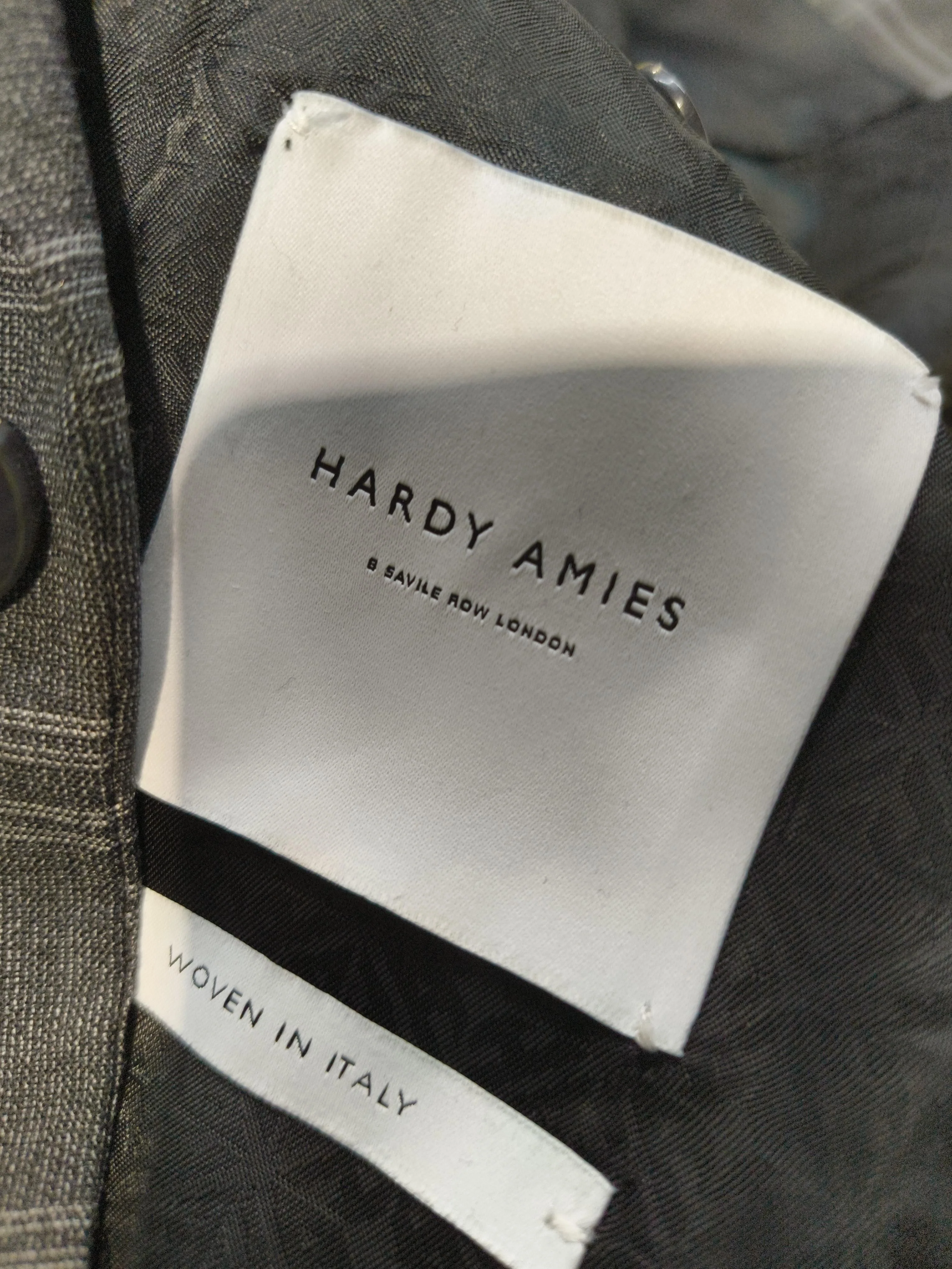 Hardy Amies Men's Two Piece Suit Chest: 40 in Grey Wool with Elastane 2 Piece - Image 7