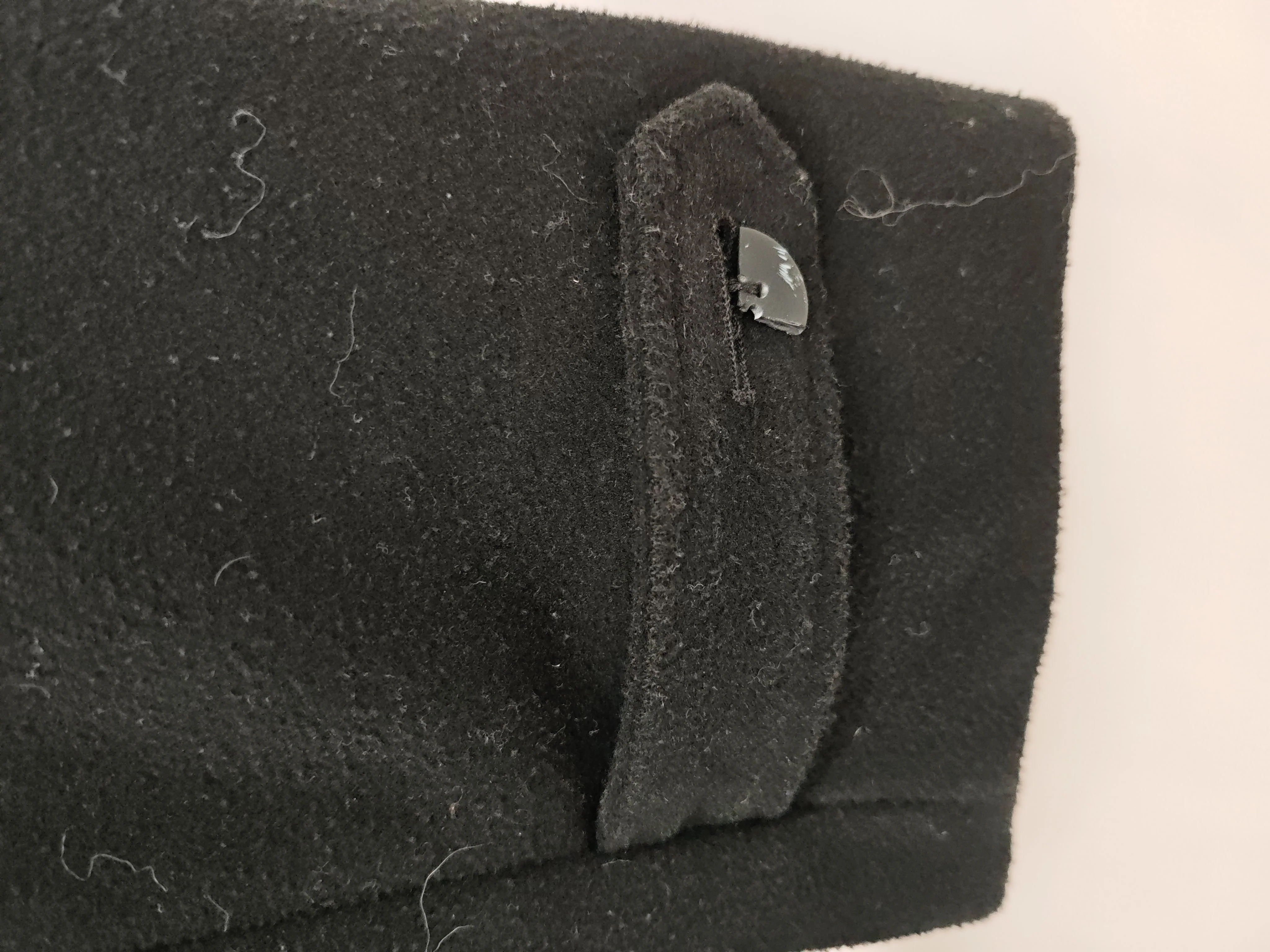 Harry Brown Men's Coat XL Black Wool with Polyester, Other Pea Coat - Image 5