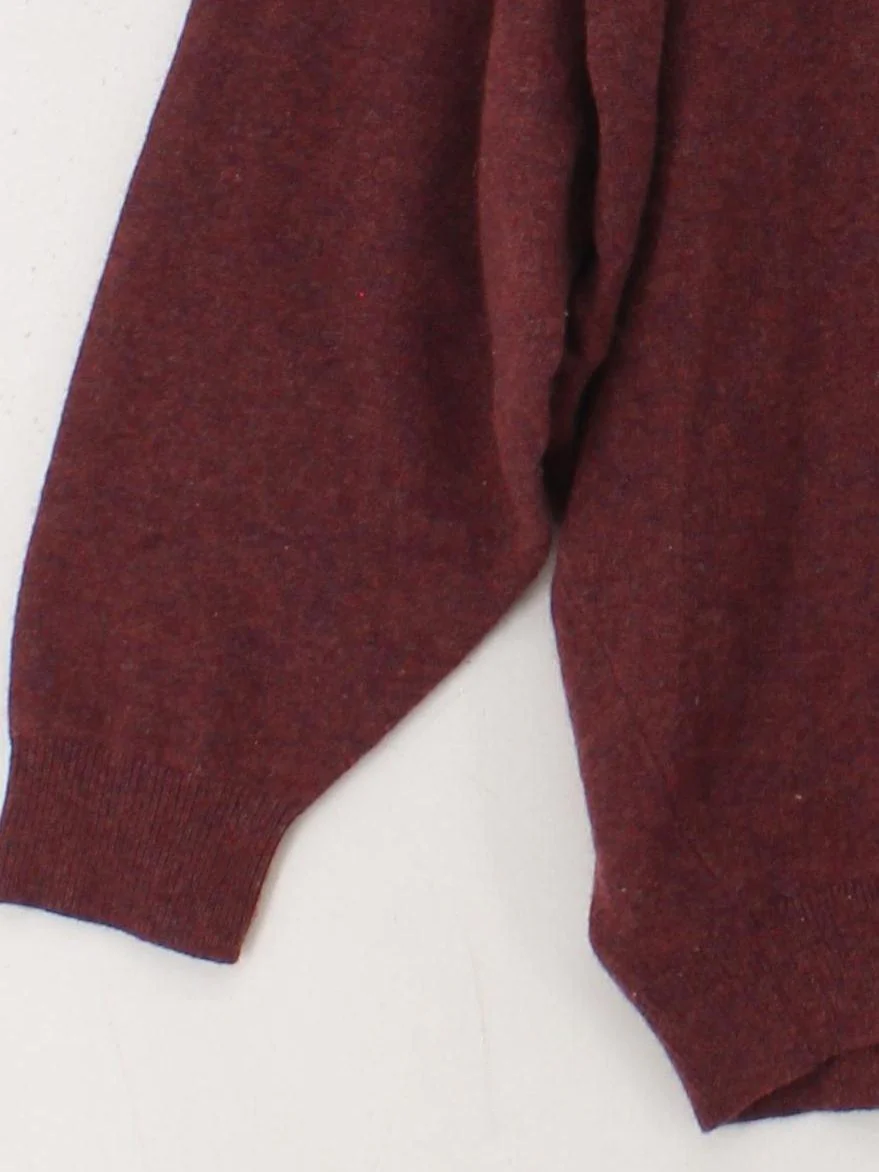 Hatch Women's Jumper UK 4 Red 100% Cashmere Mock Neck Pullover - Image 4