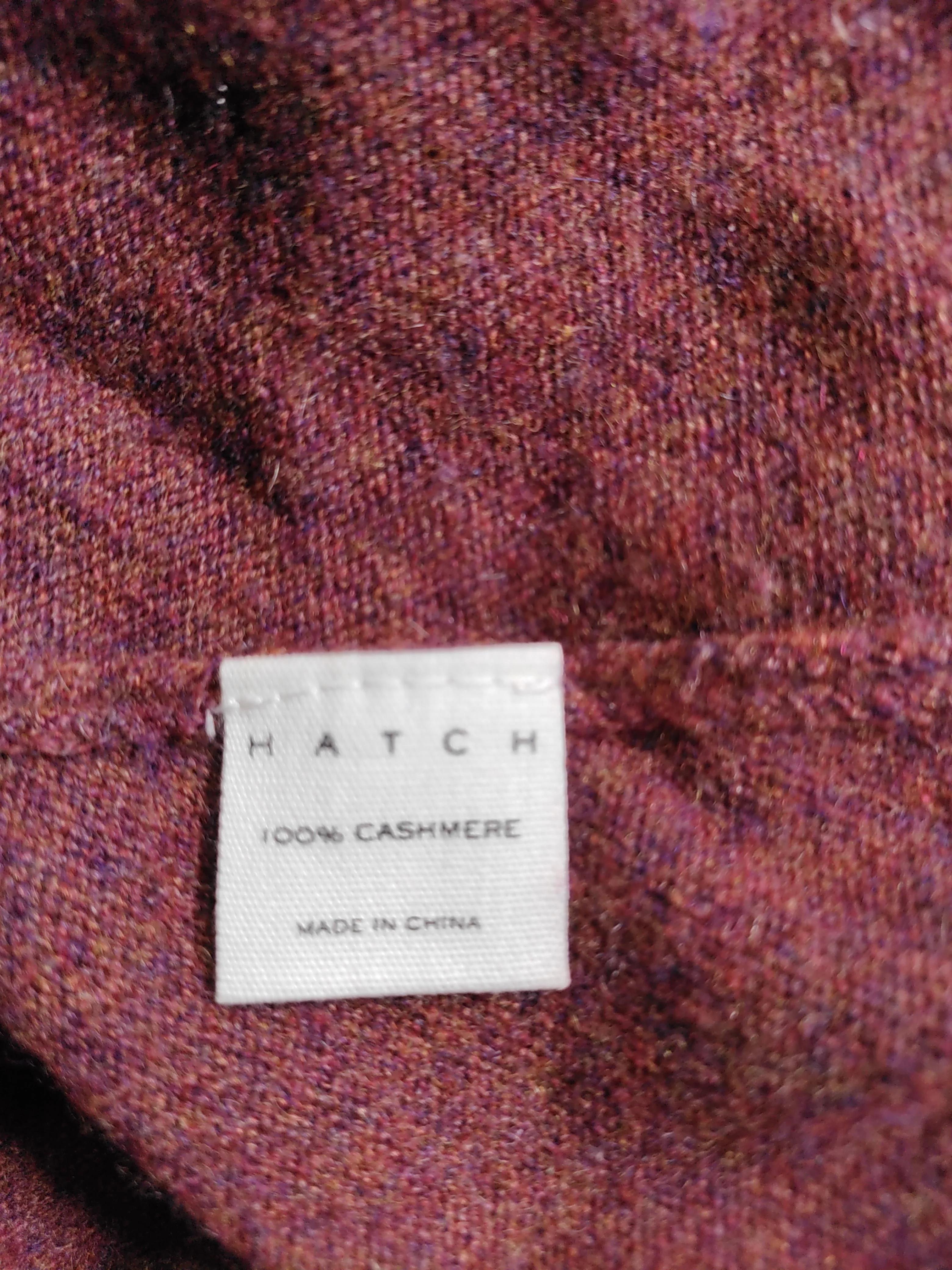 Hatch Women's Jumper UK 4 Red 100% Cashmere Mock Neck Pullover - Image 7