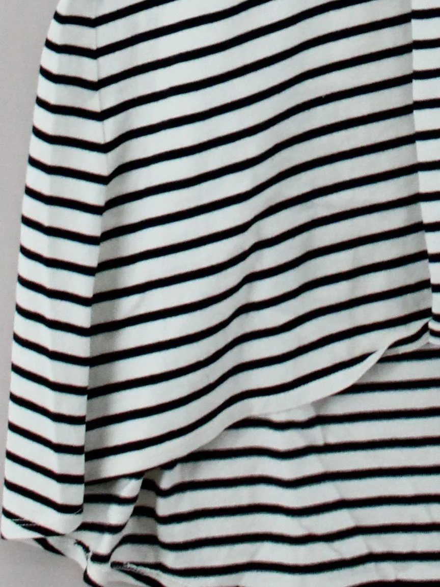 Hatch Women's Top M Multi Striped 100% Cotton Sleeveless Round Neck Basic - Image 4
