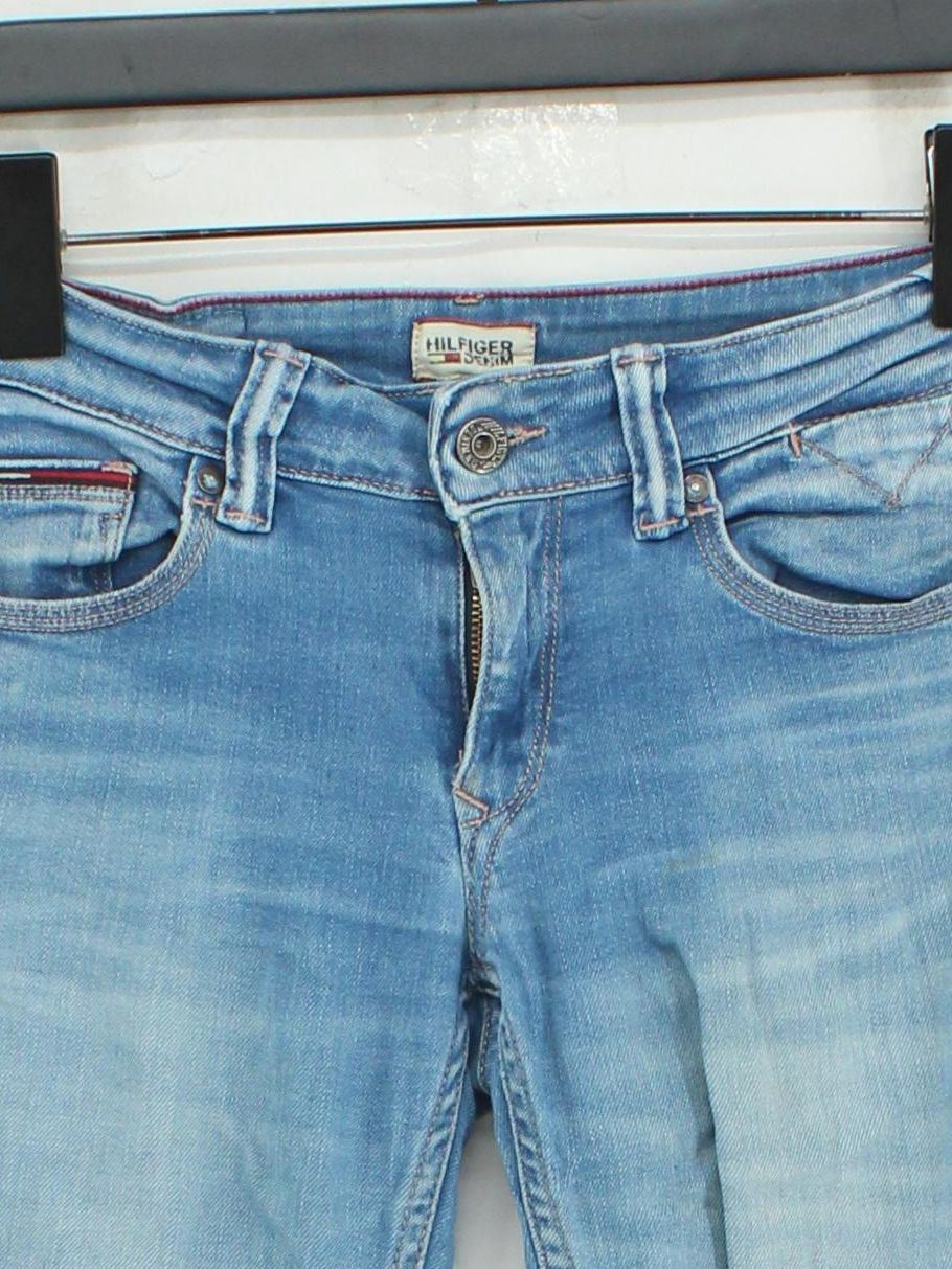 Hilfiger Denim Women's Jeans W 27 in Blue Cotton with Polyester, Elastane Skinny - Image 3
