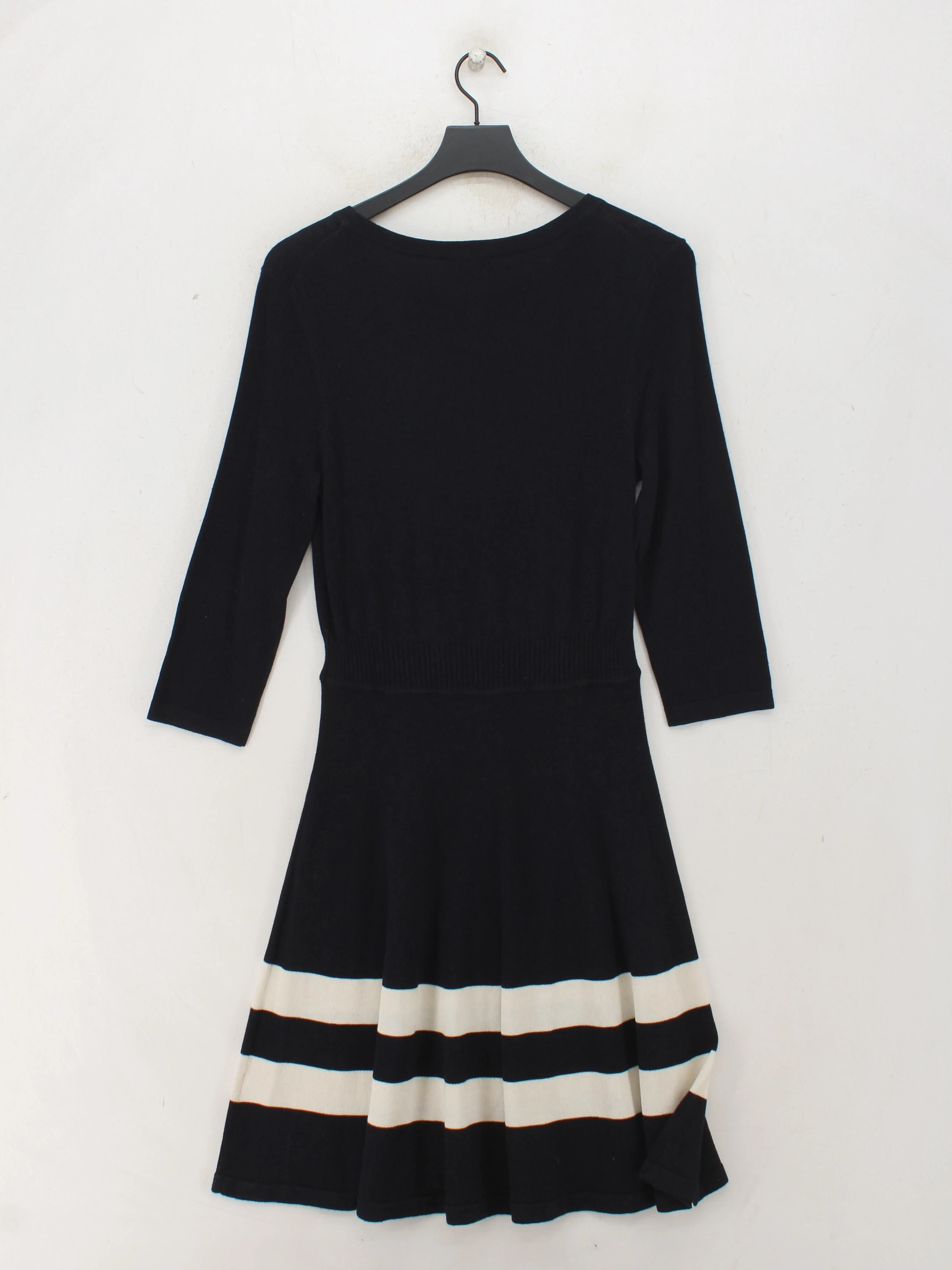 Hobbs A-Line Midi Dress UK12 in Black - Image 2