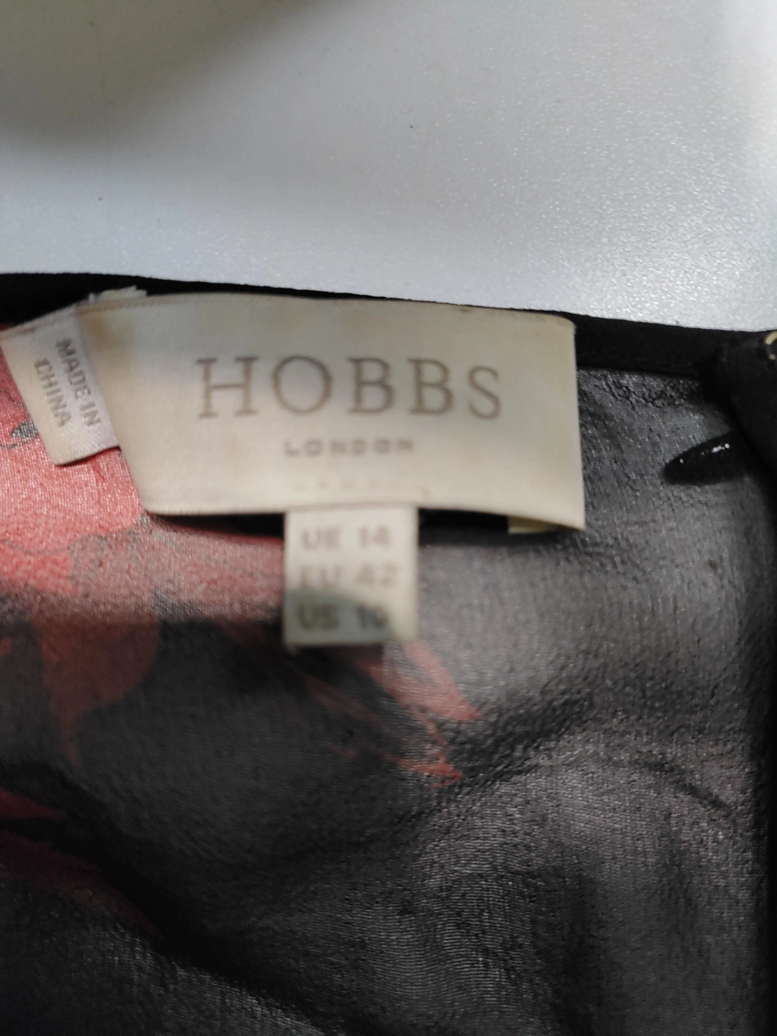 Hobbs A-Line Mini Dress UK14 in Black - Image 6