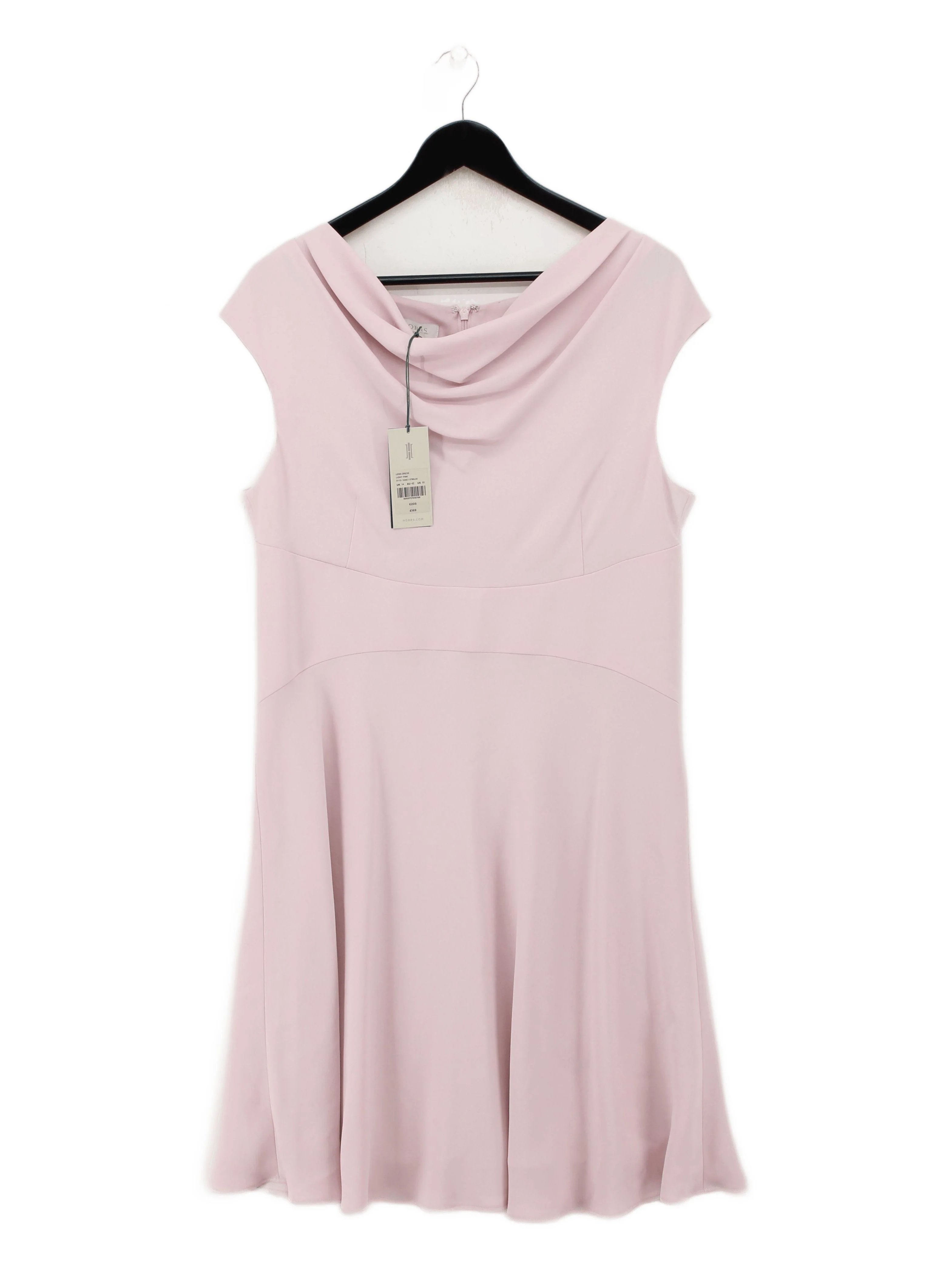 Hobbs A-Line Mini Dress UK14 in Pink