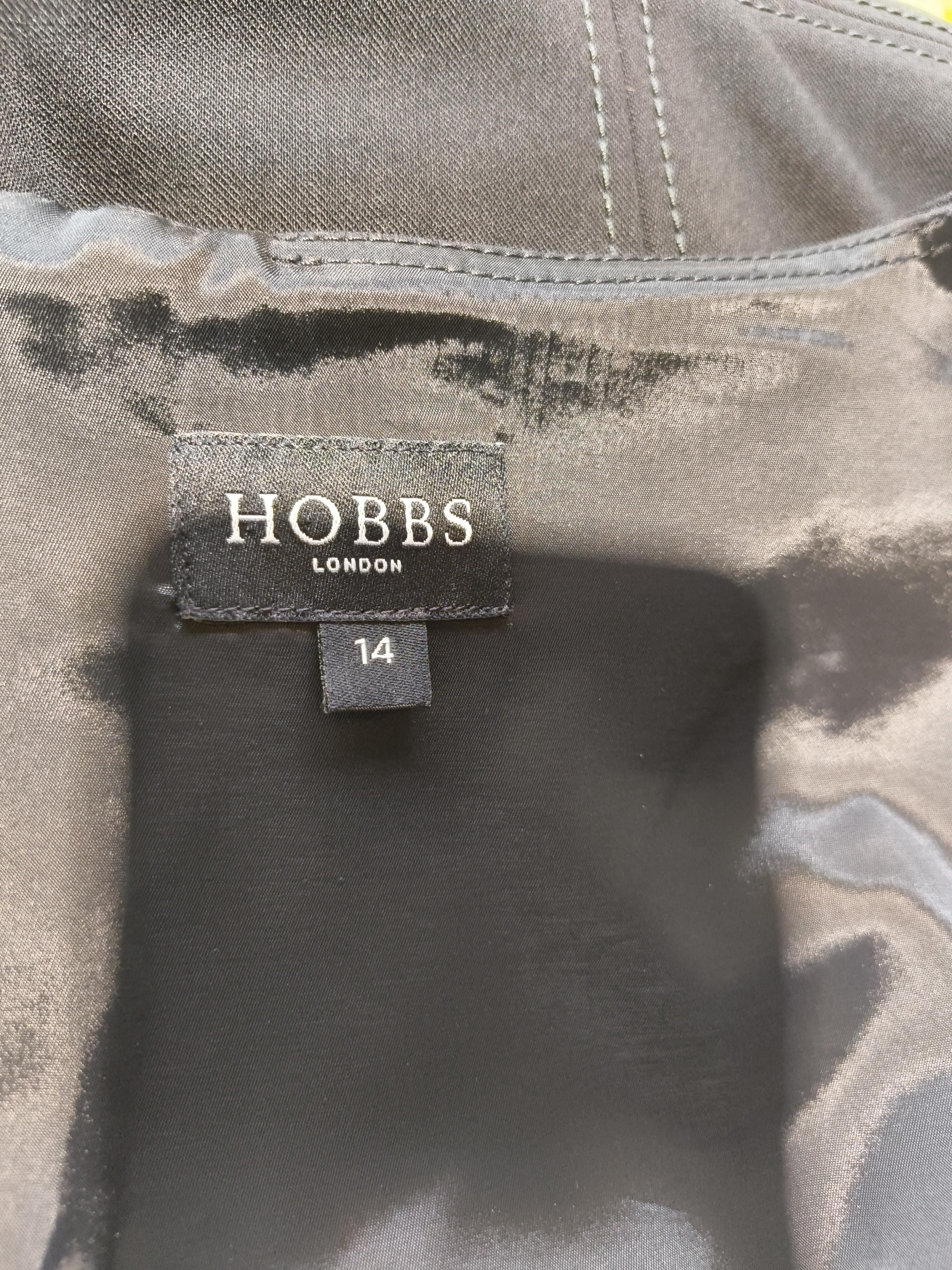 Hobbs Bodycon Midi Dress UK14 in Black - Image 5