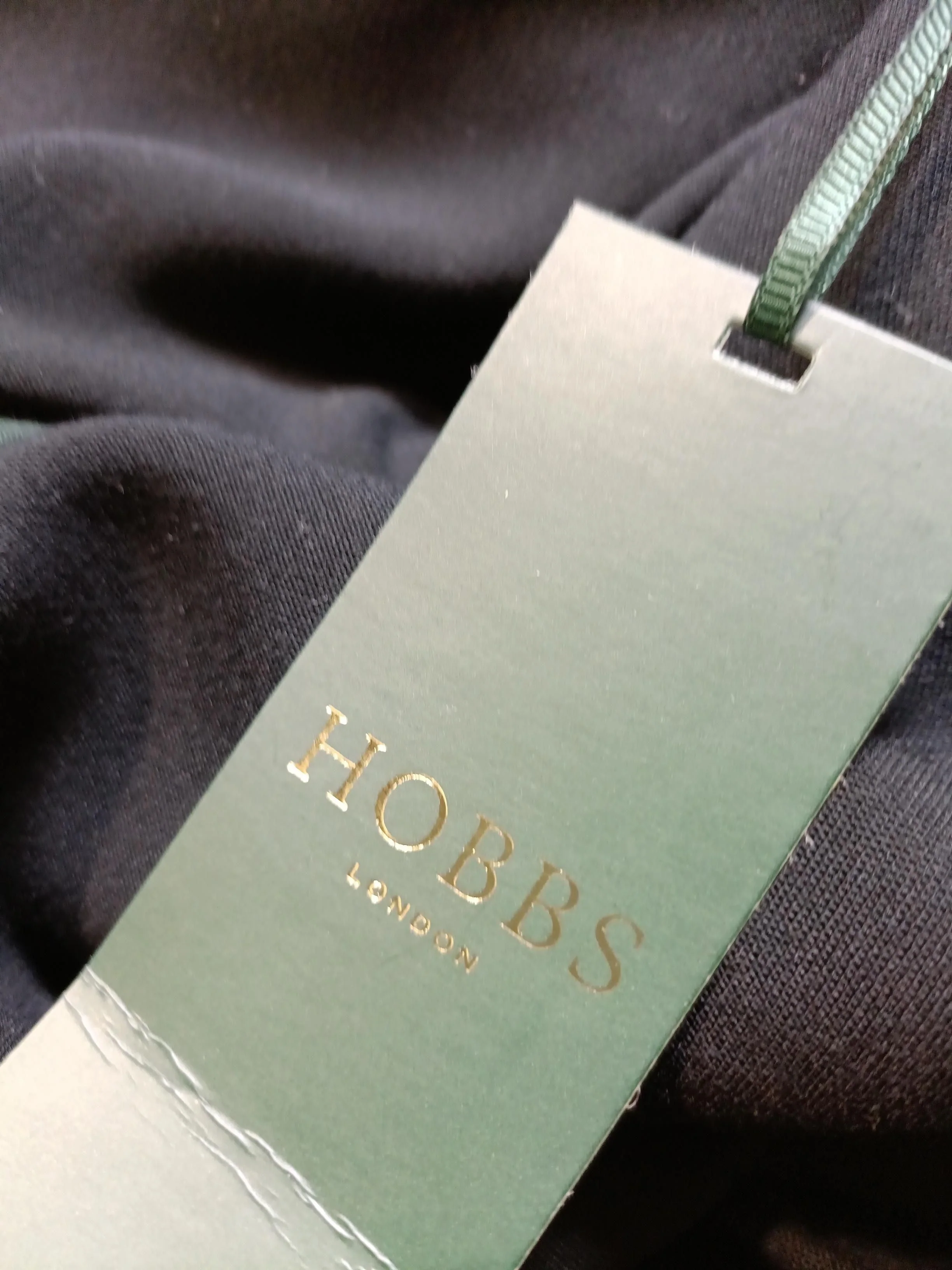 Hobbs Bodycon Mini Dress UK14 in Black - Image 5