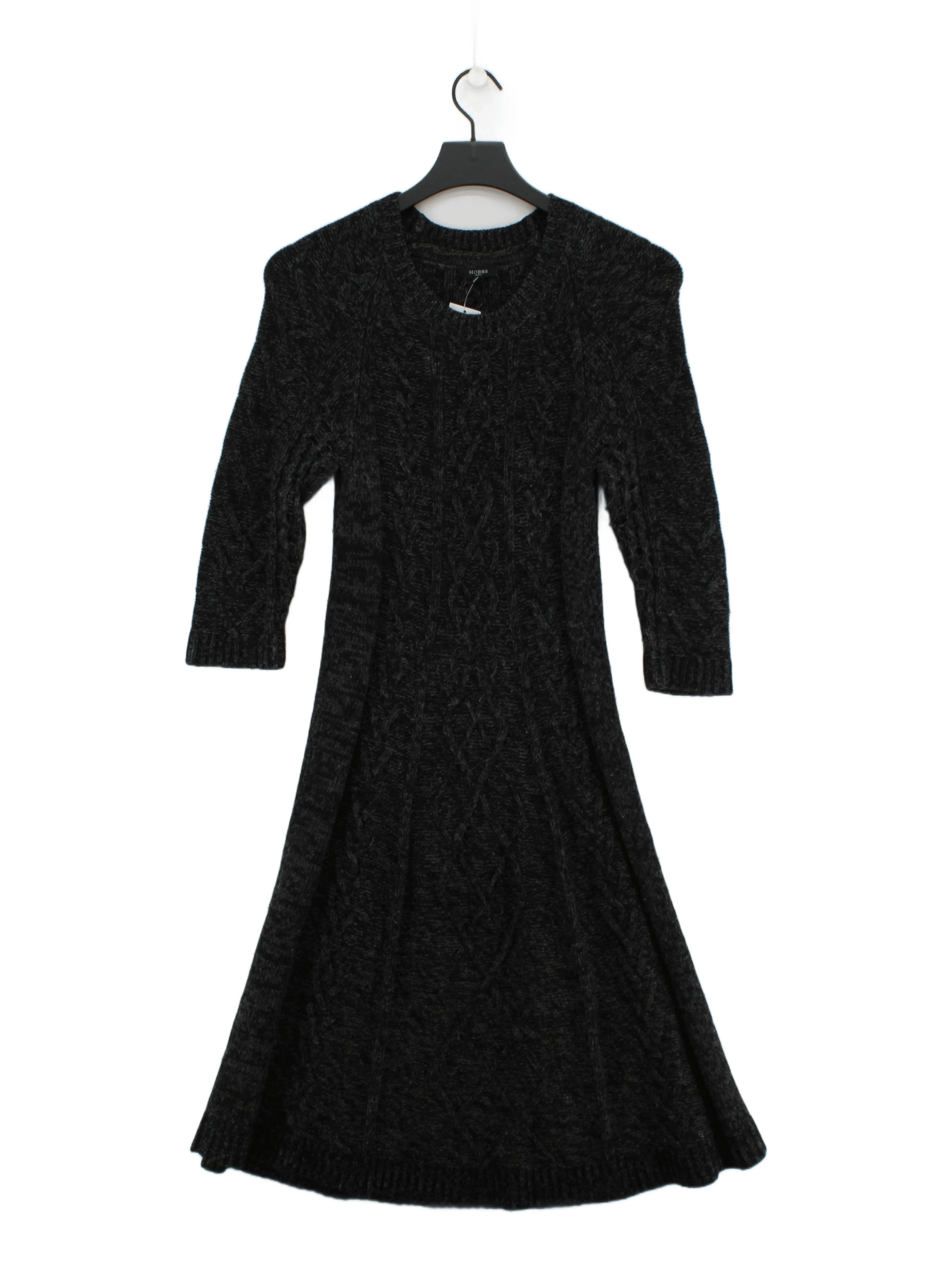 Hobbs Jumper Midi Dress UK12 in Grey