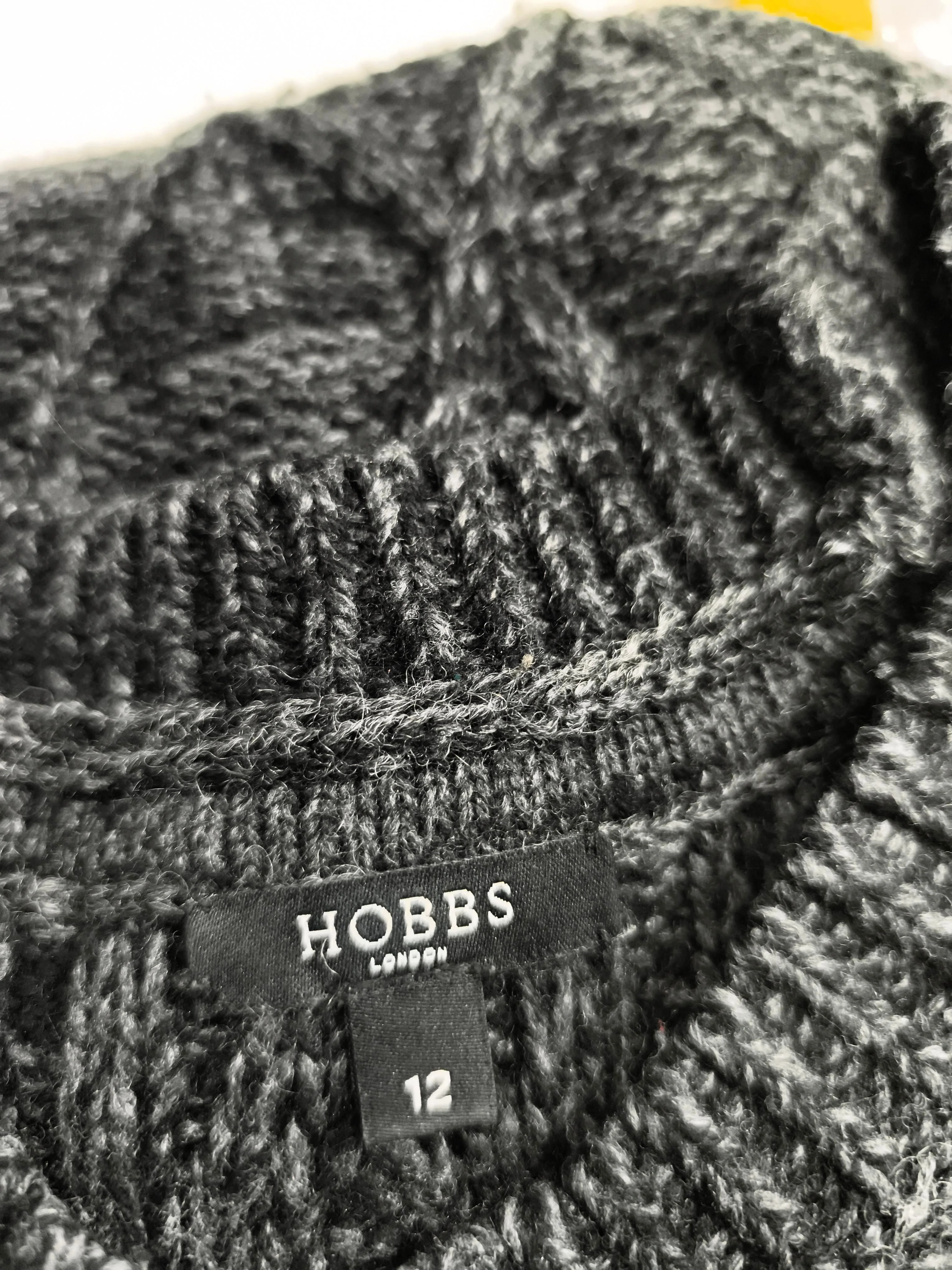 Hobbs Jumper Midi Dress UK12 in Grey - Image 6