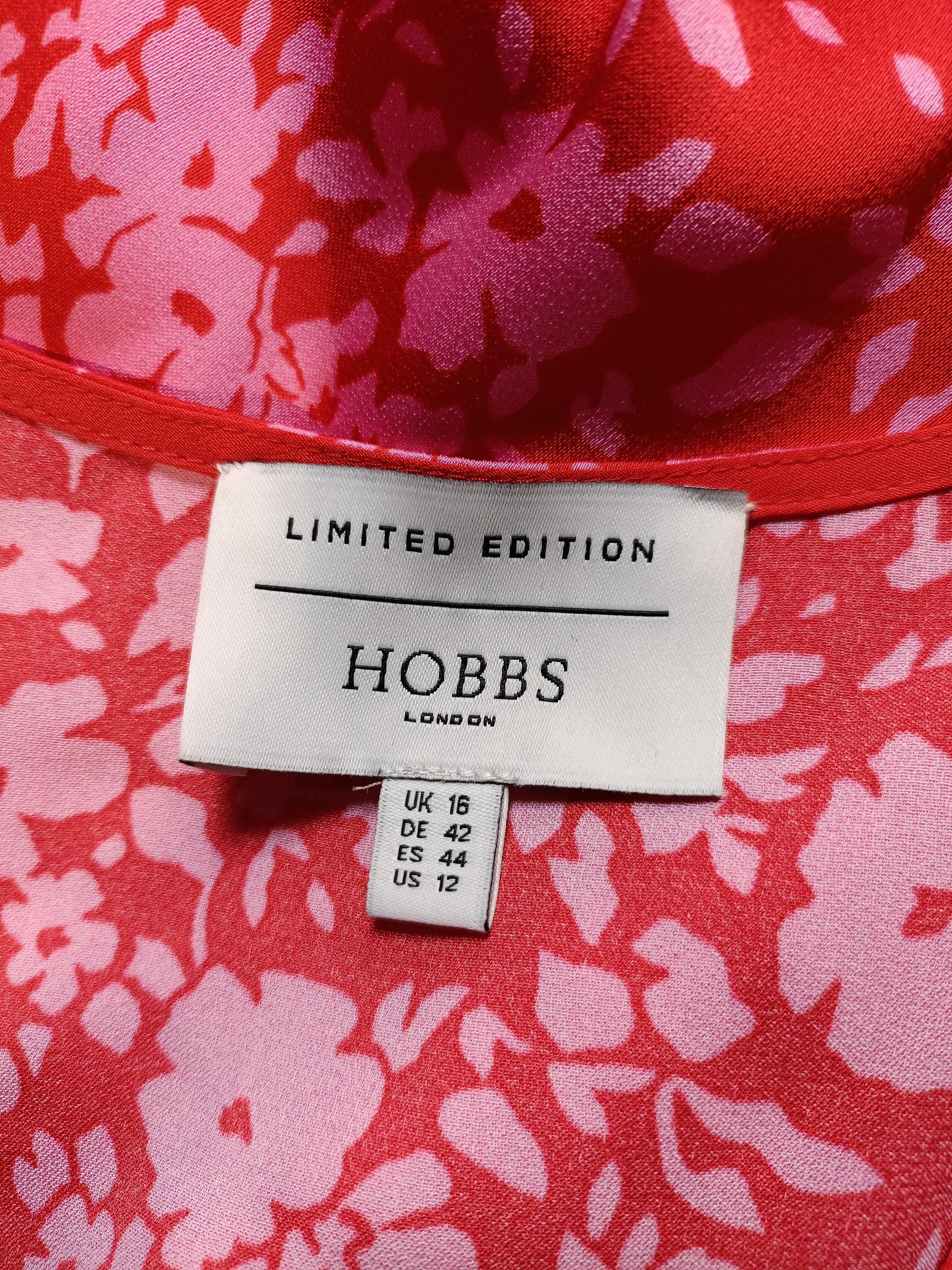 Hobbs Shirt Midi Dress UK16 in Red - Image 5