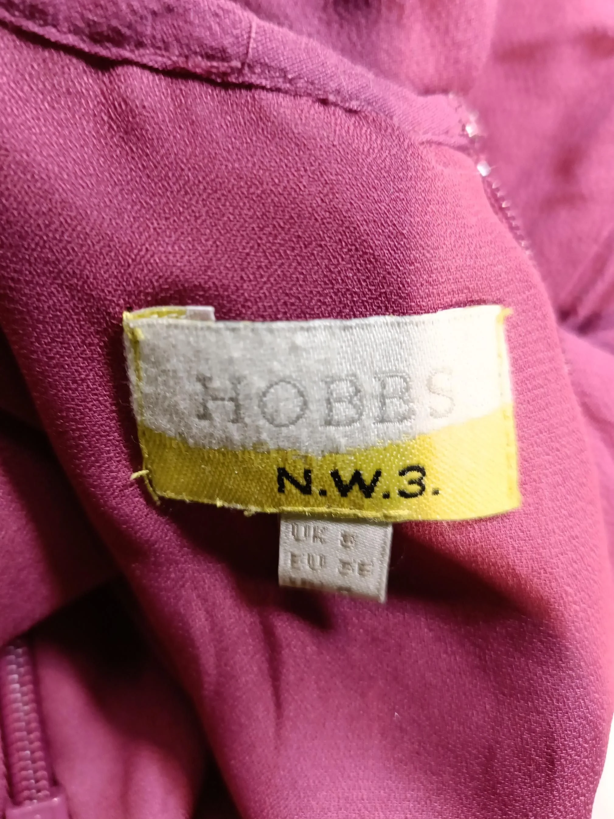 Hobbs Skater Mini Dress UK8 in Pink - Image 6