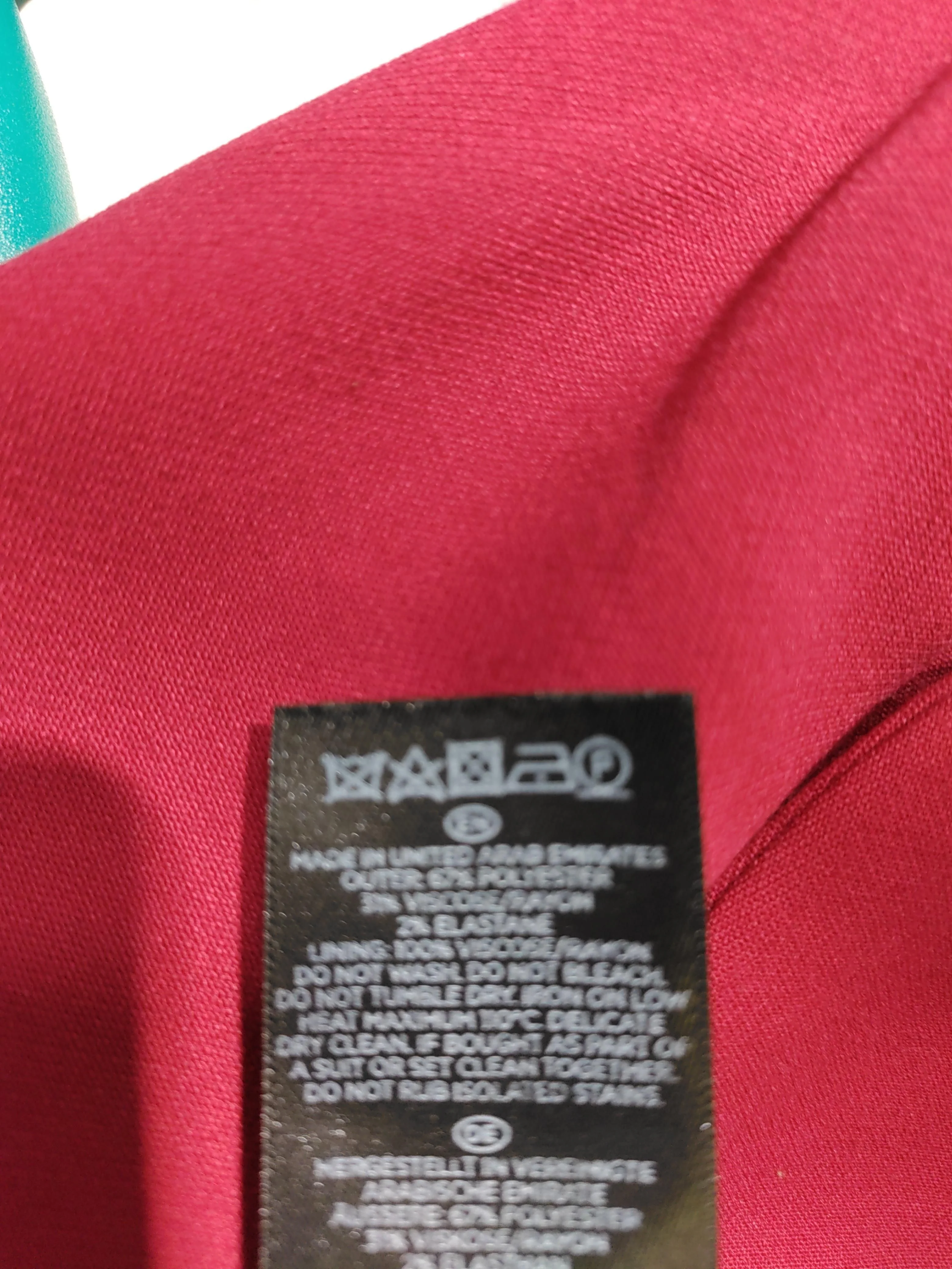 Hobbs Women's Blazer UK 14 Red Polyester with Viscose, Elastane Overcoat - Image 7