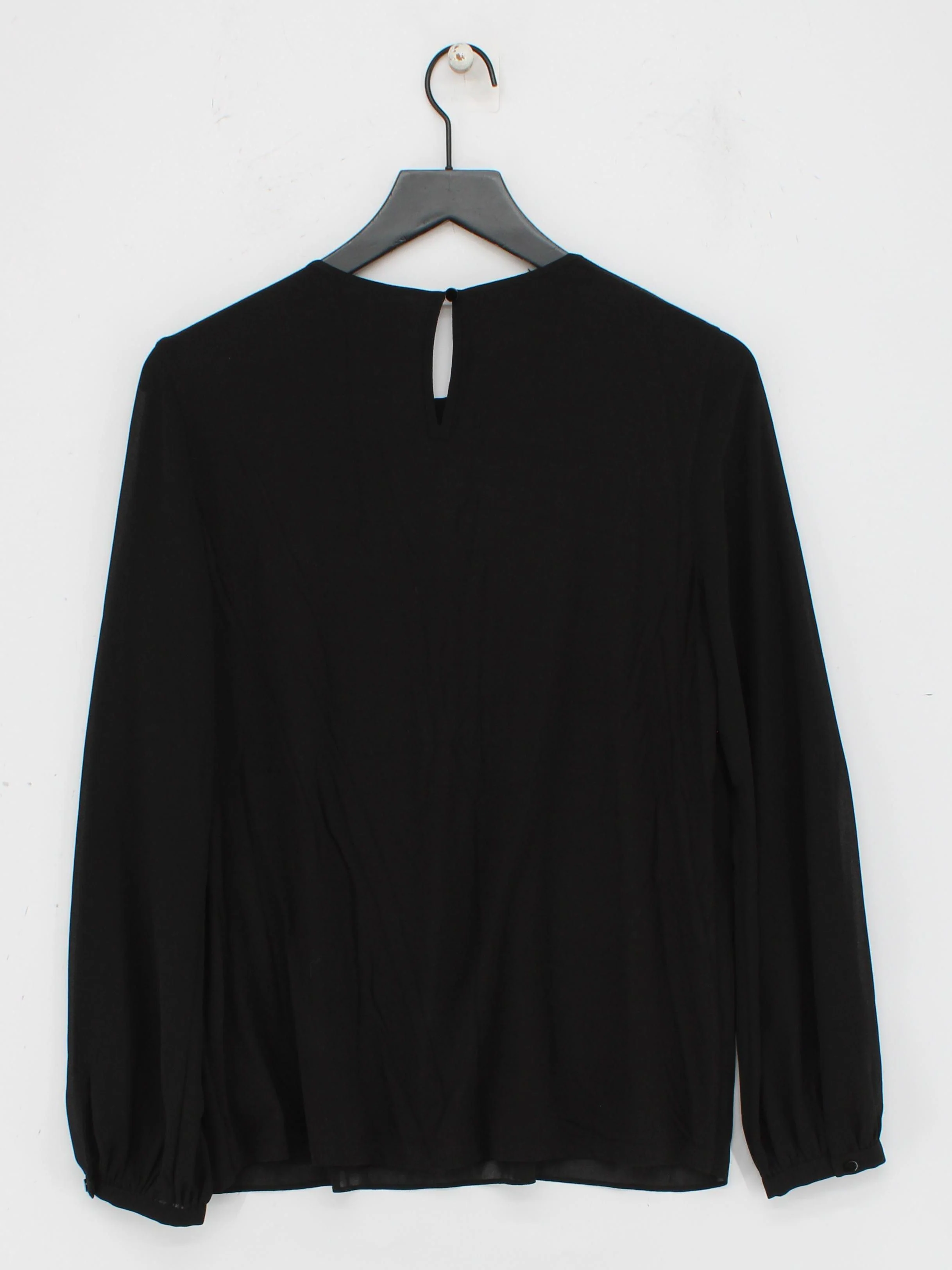 Hobbs Women's Blouse M Black Viscose with Elastane, Polyester Basic - Image 2