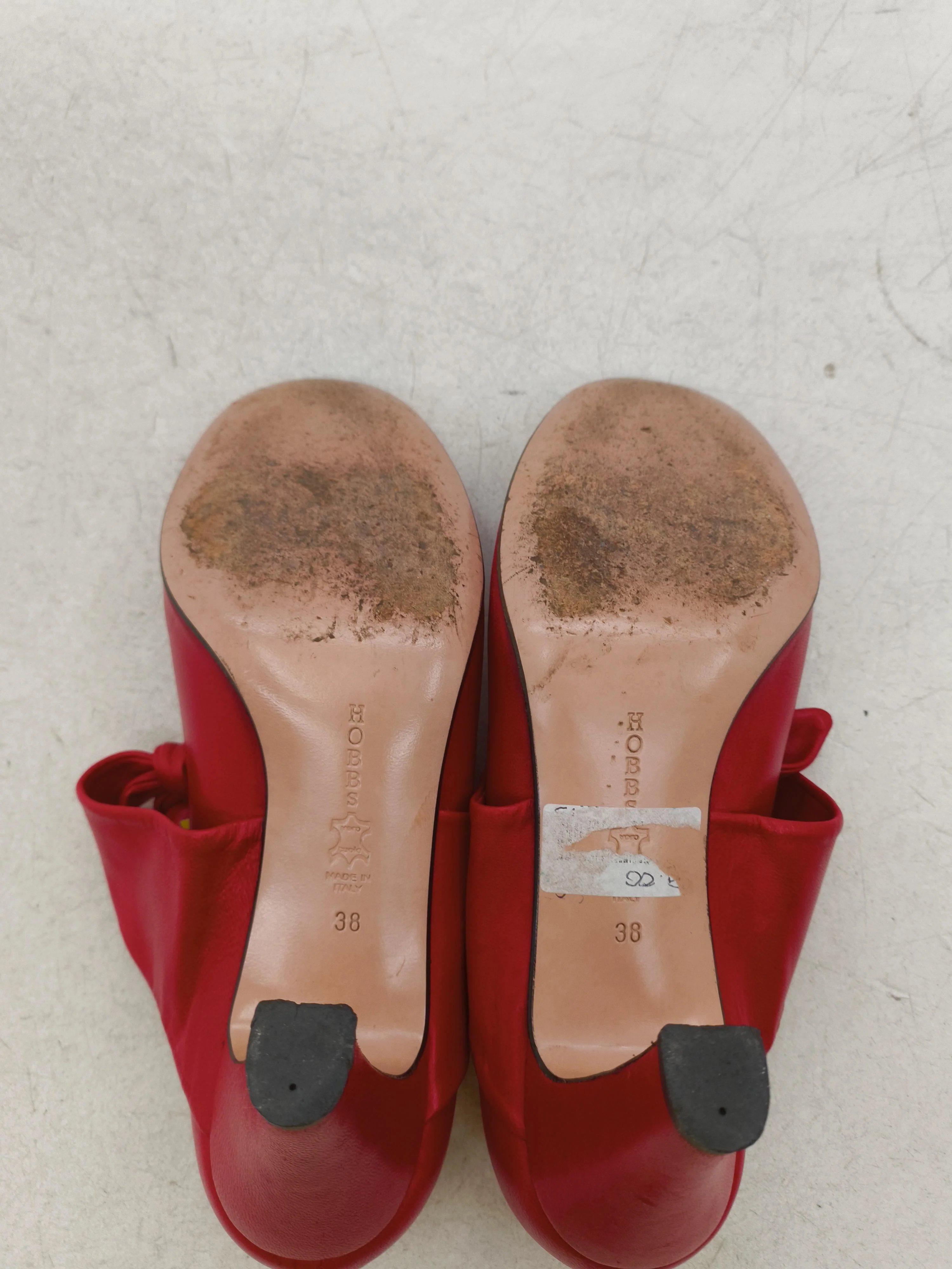 Hobbs Women's Heels UK 5 Red 100% Leather Court - Image 7