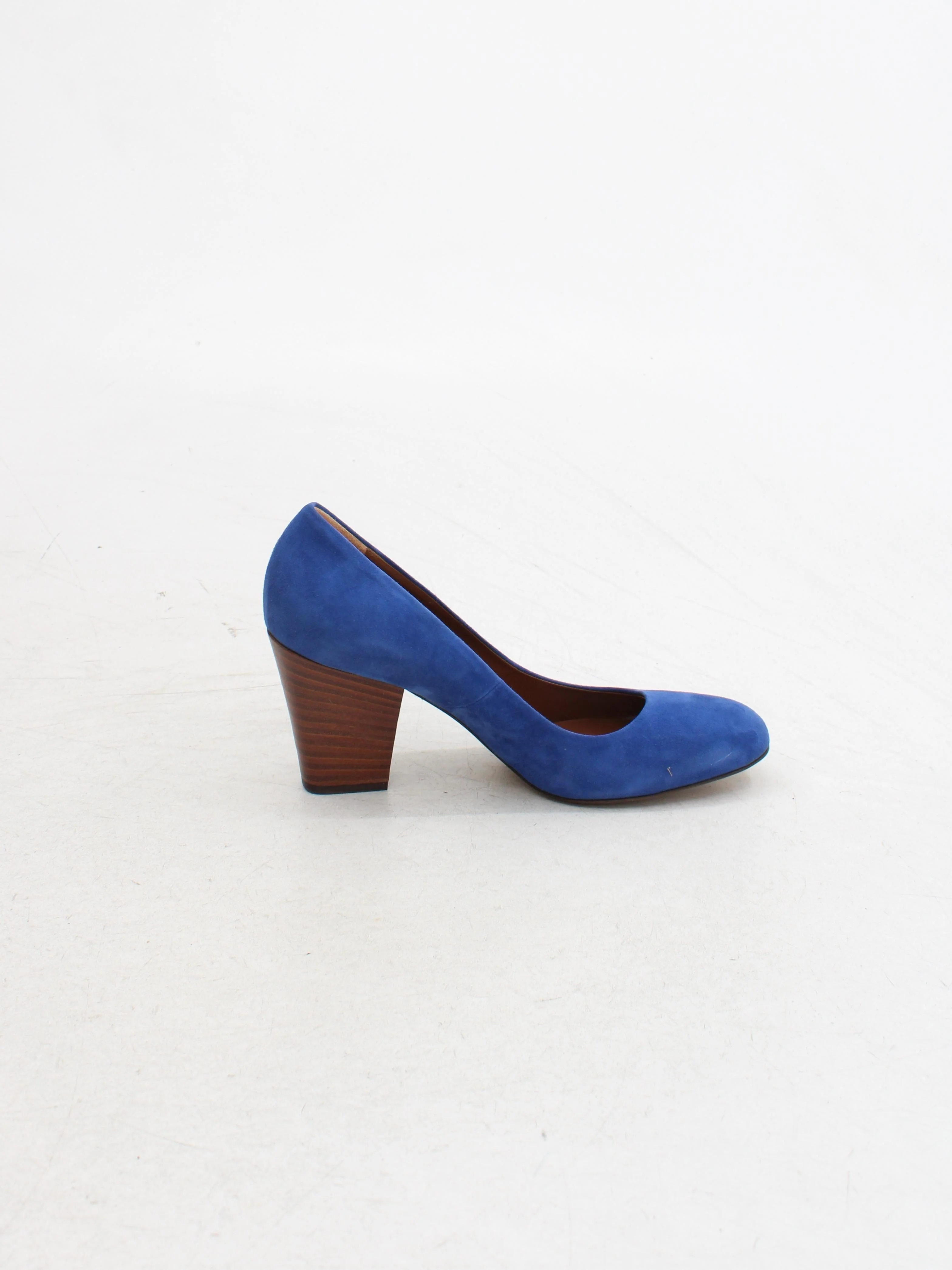 Hobbs Women's Heels UK 6.5 Blue 100% Suede Court - Image 5