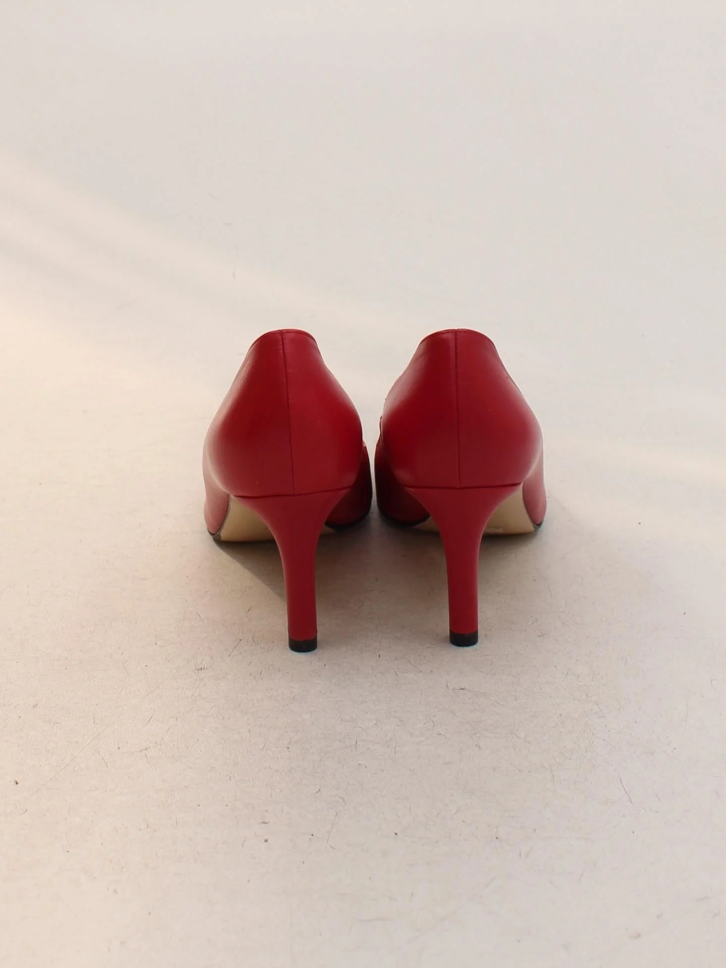 Hobbs Women's Heels UK 6 Red 100% Leather Court - Image 3