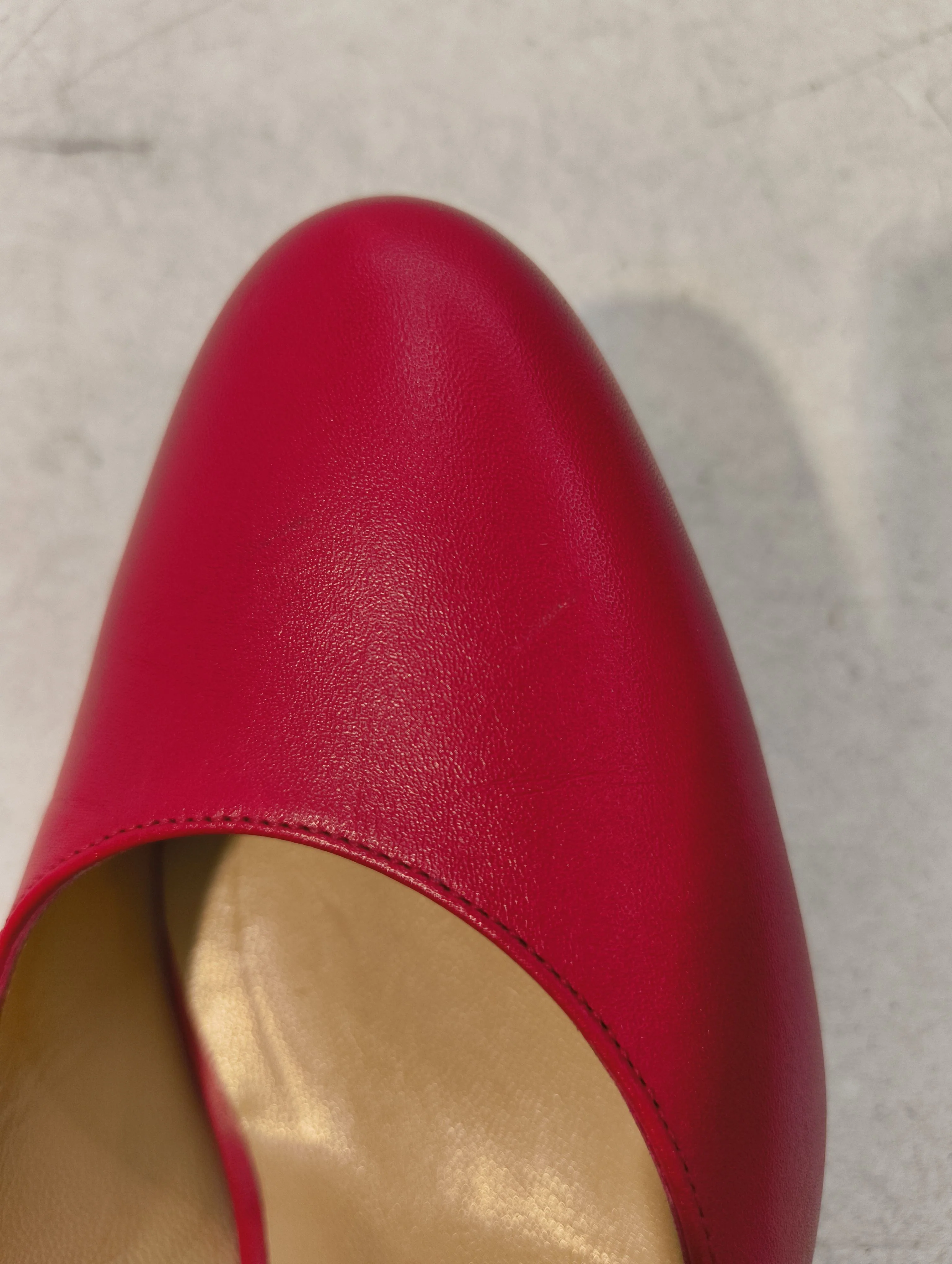 Hobbs Women's Heels UK 6 Red 100% Leather Court - Image 8